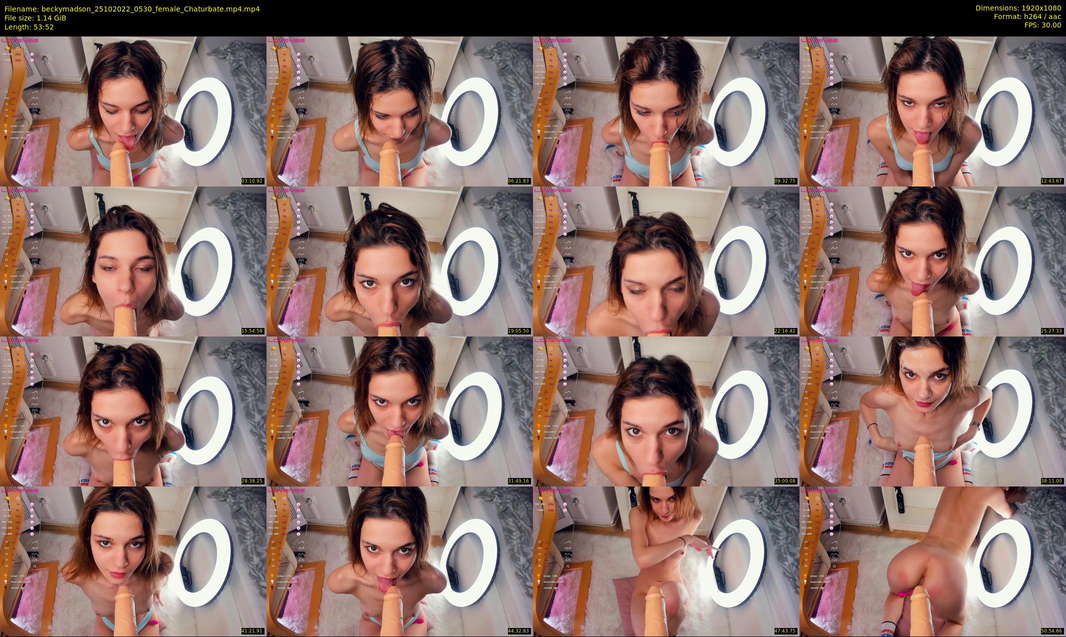 beckymadson — 54 minute Chaturbate female cam show recording, 1080p, Oct 25, 2022