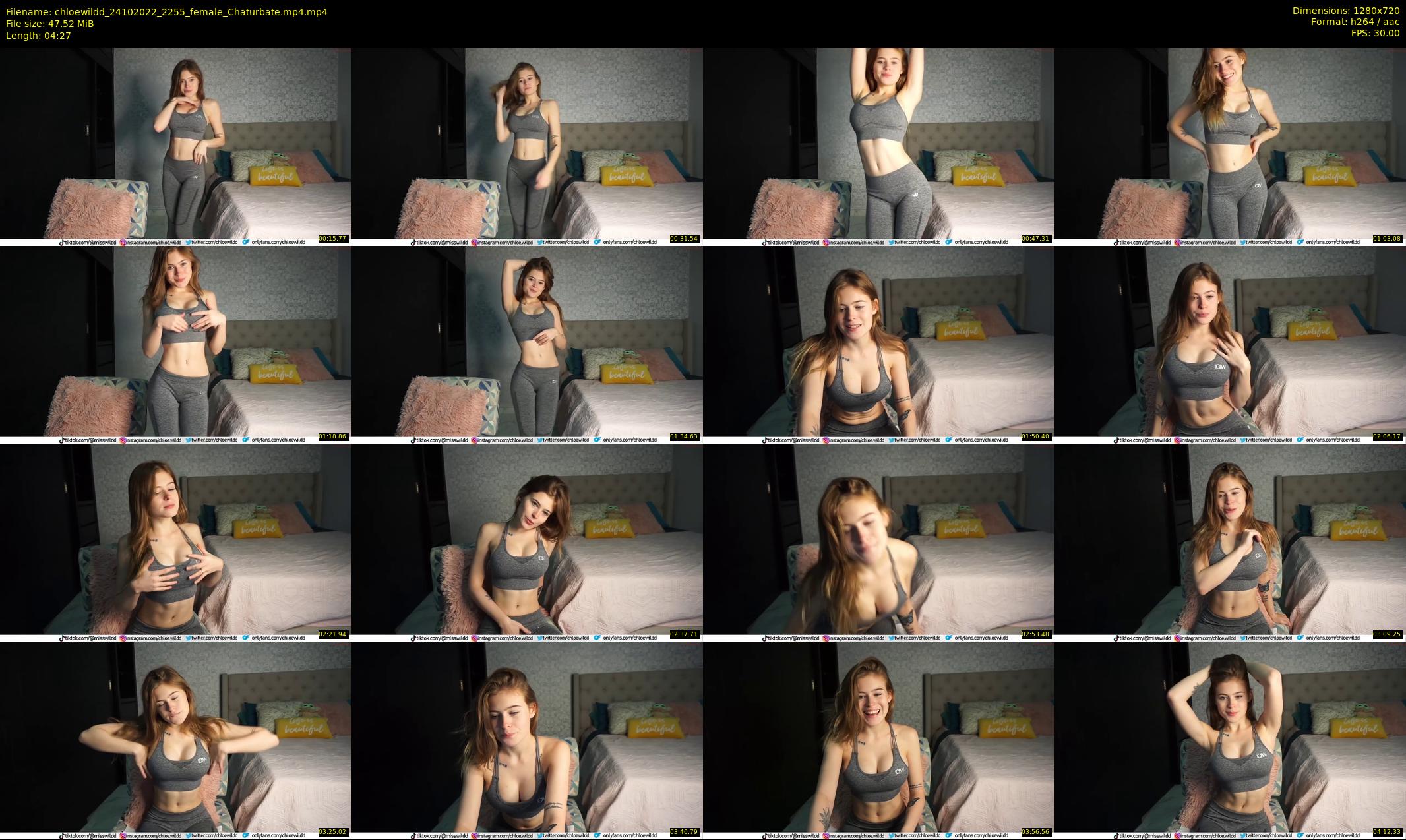 chloewildd — 5 minute Chaturbate female cam show recording, 720p, Oct 24, 2022