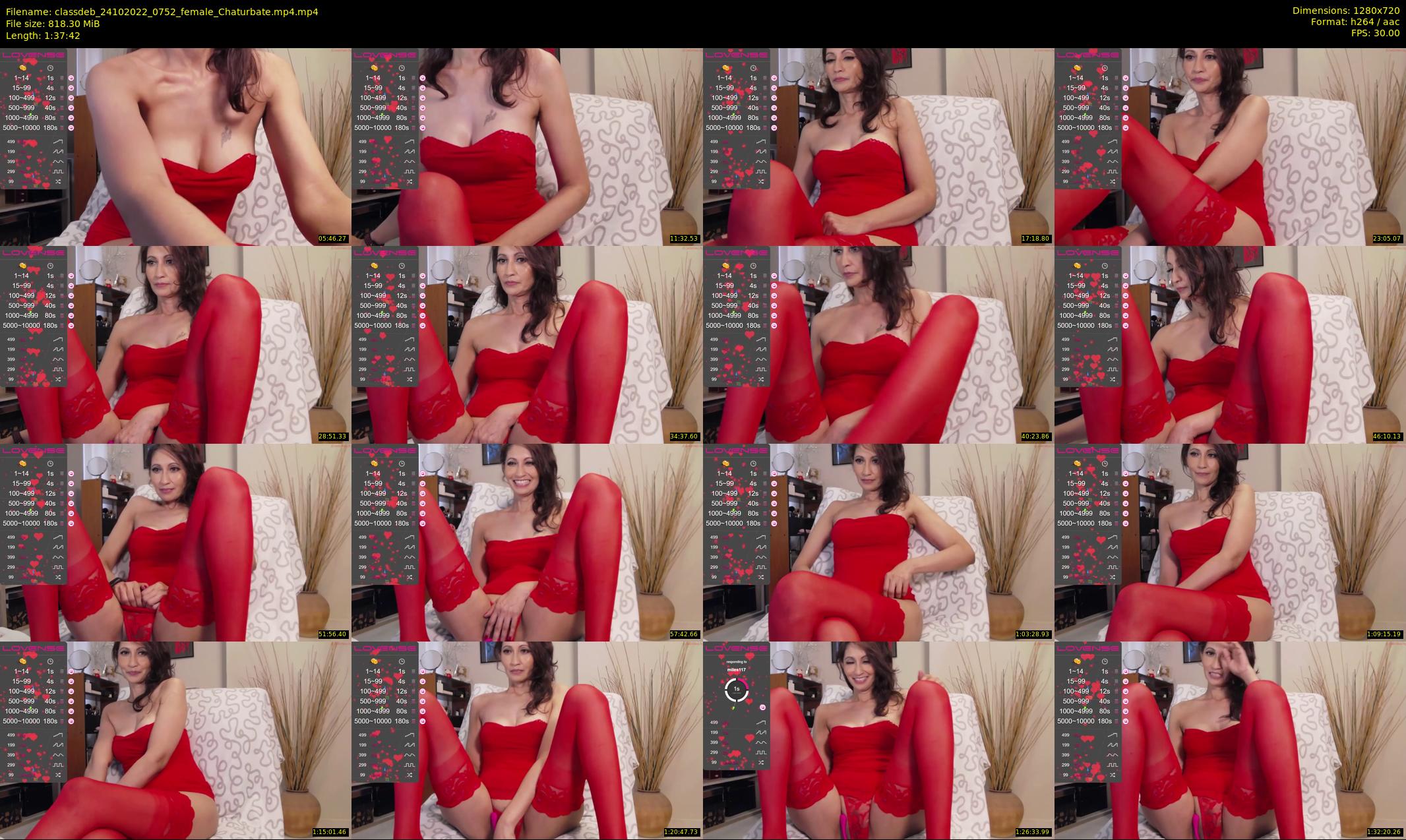 classdeb — 98 minute Chaturbate female cam show recording, 720p, Oct 24, 2022