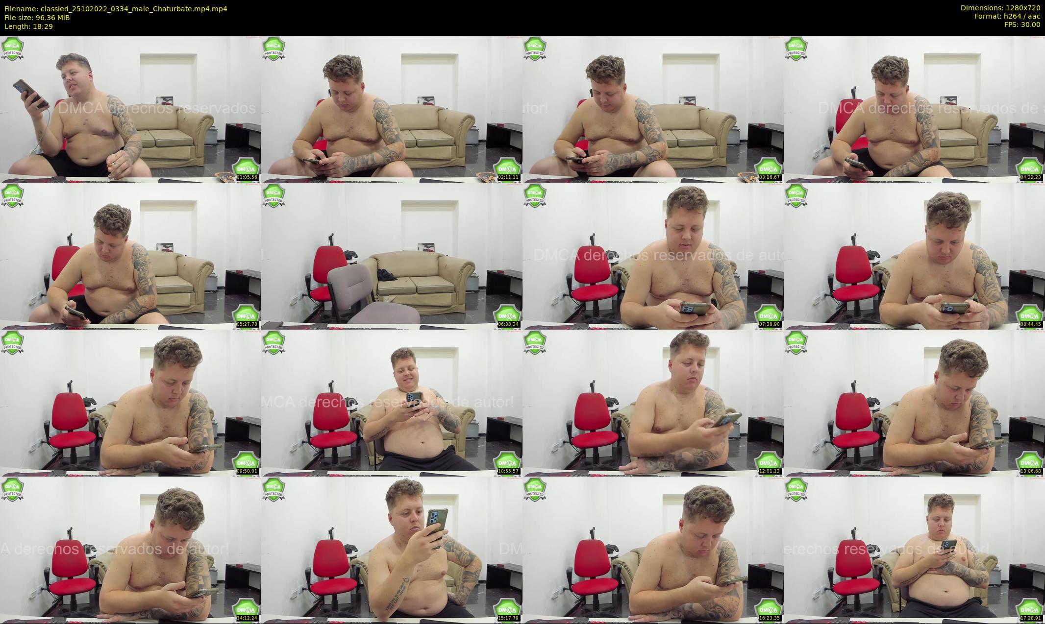 classied — 19 minute Chaturbate male cam show recording, 720p, Oct 25, 2022