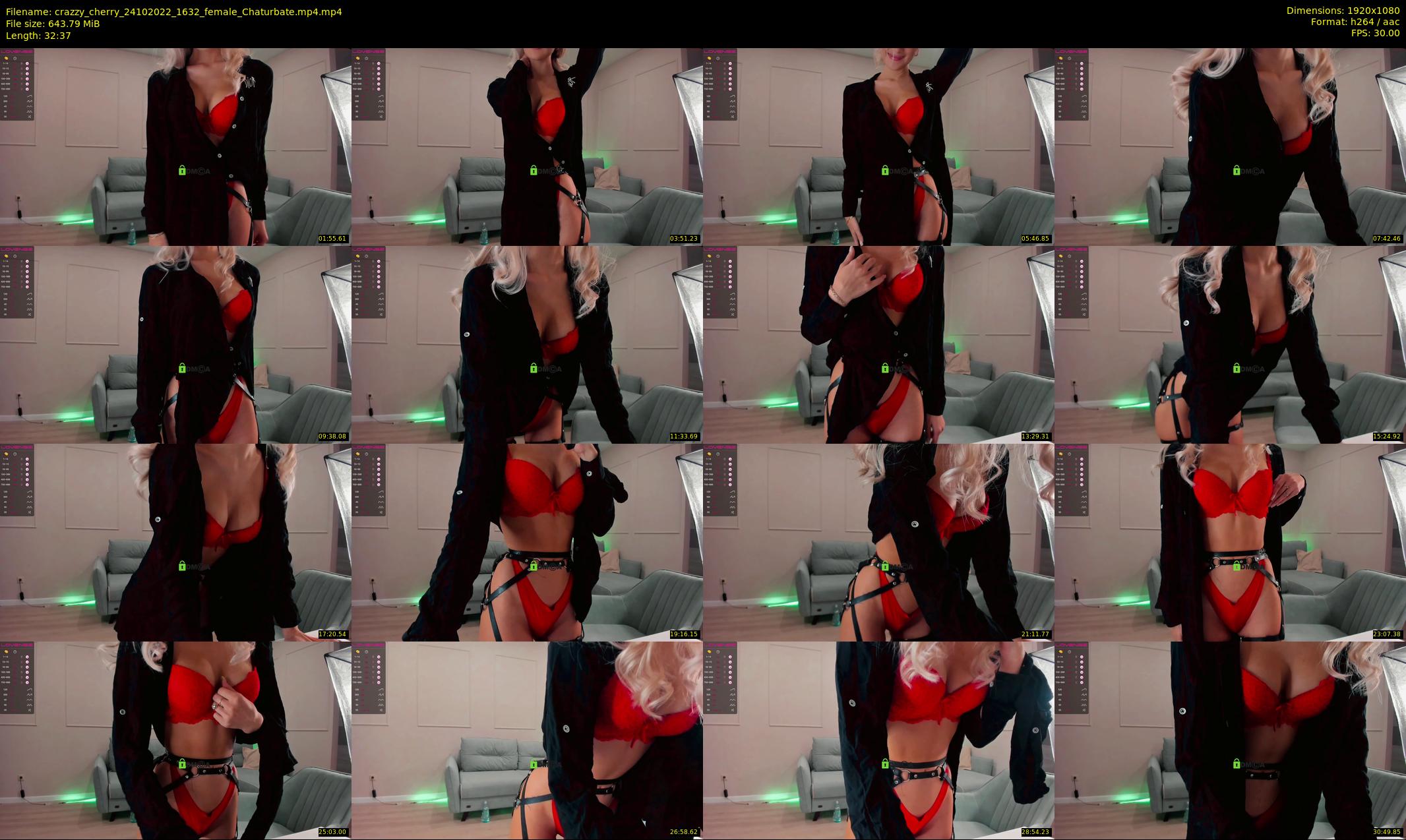 crazzy_cherry — 33 minute Chaturbate female cam show recording, 1080p, Oct 24, 2022