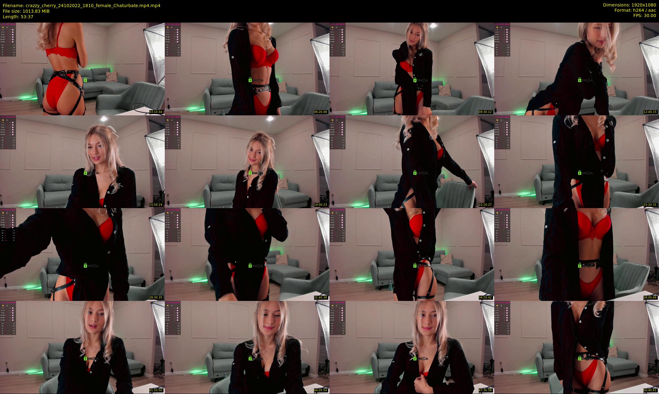 crazzy_cherry — 54 minute Chaturbate female cam show recording, 1080p, Oct 24, 2022