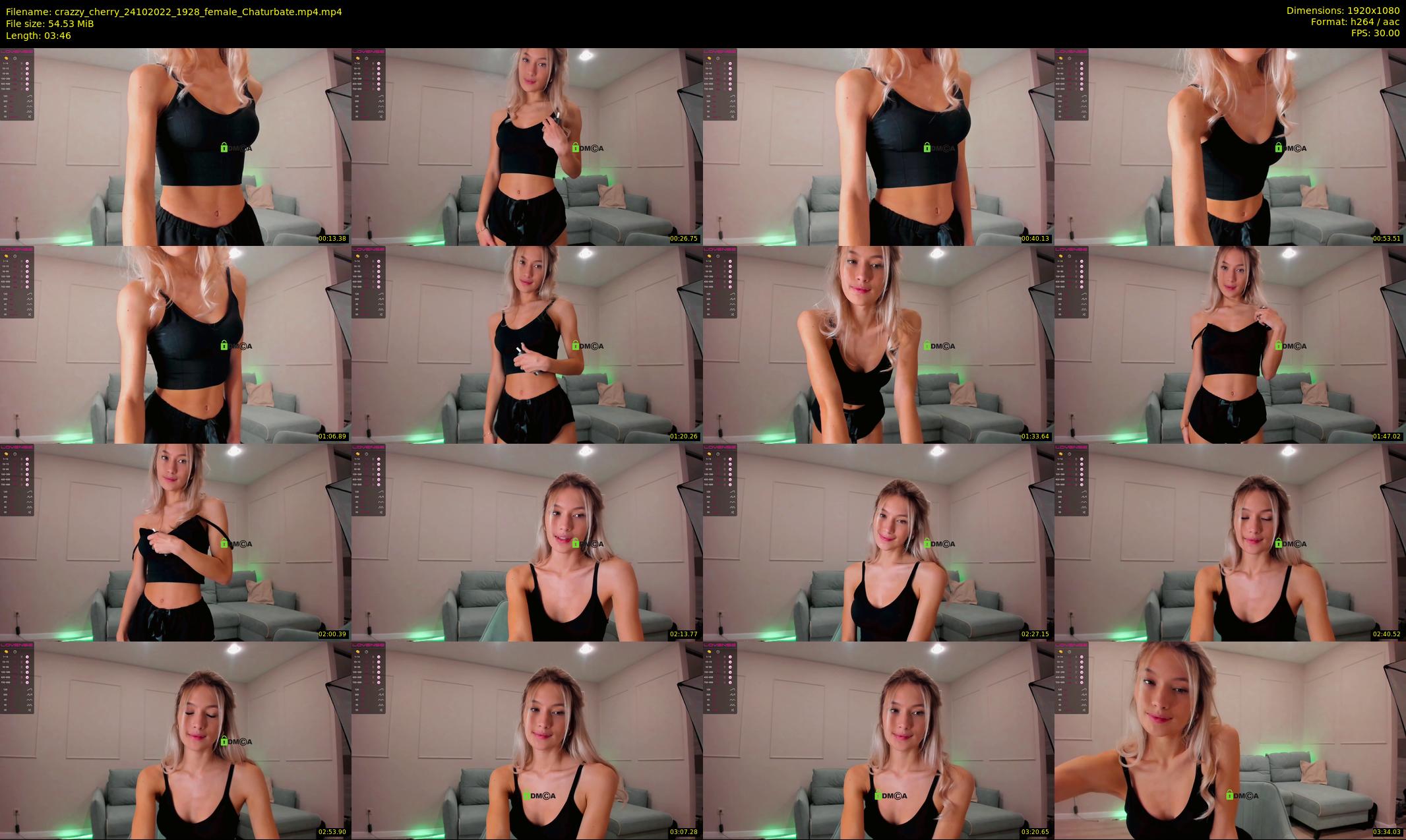 crazzy_cherry — 4 minute Chaturbate female cam show recording, 1080p, Oct 24, 2022