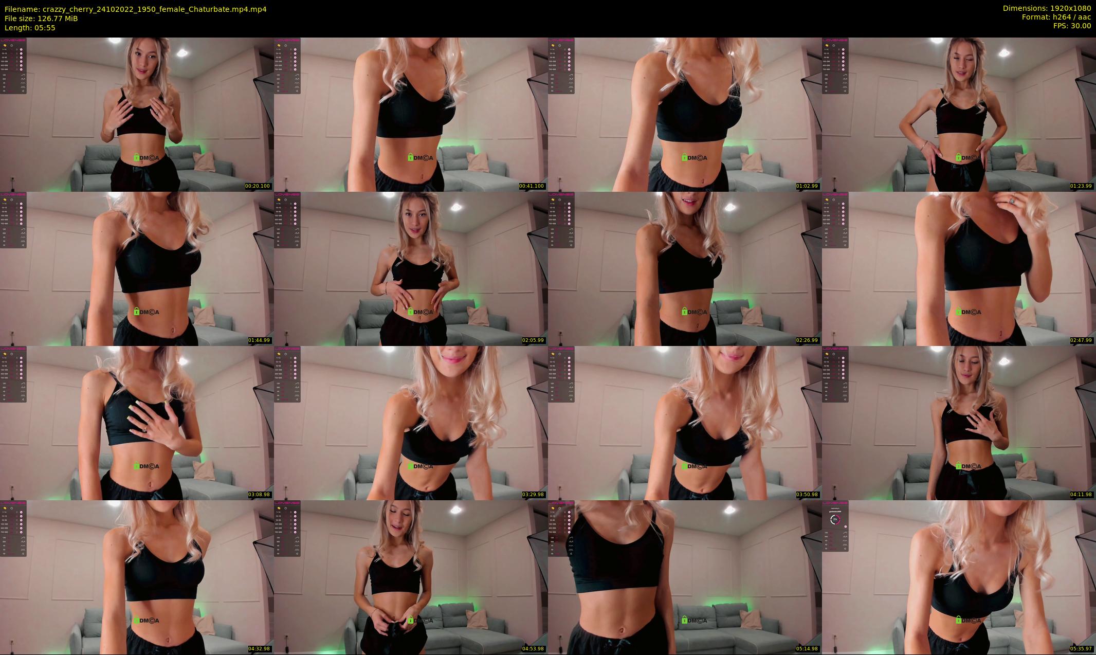 crazzy_cherry — 6 minute Chaturbate female cam show recording, 1080p, Oct 24, 2022
