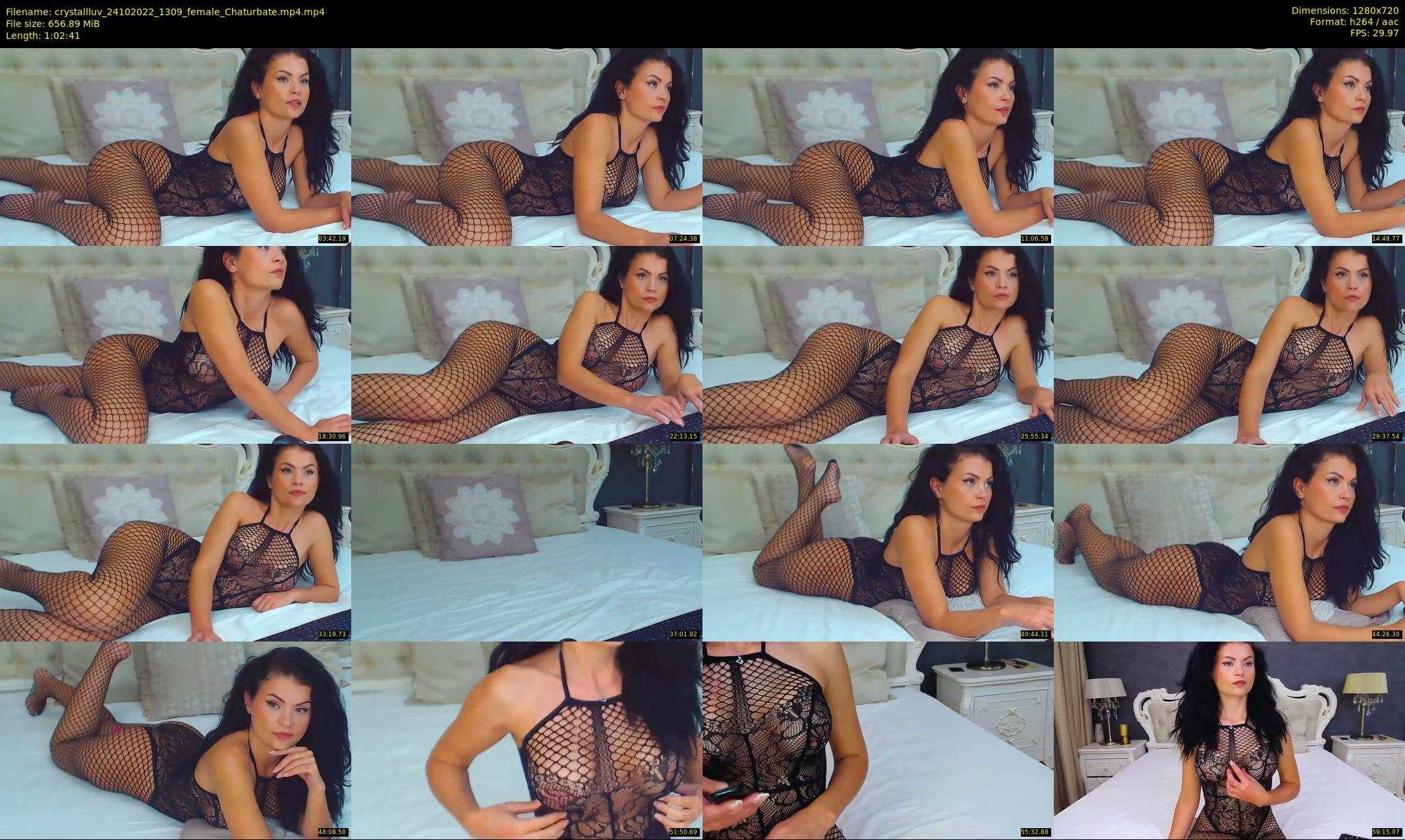 crystallluv — 63 minute Chaturbate female cam show recording, 720p, Oct 24, 2022