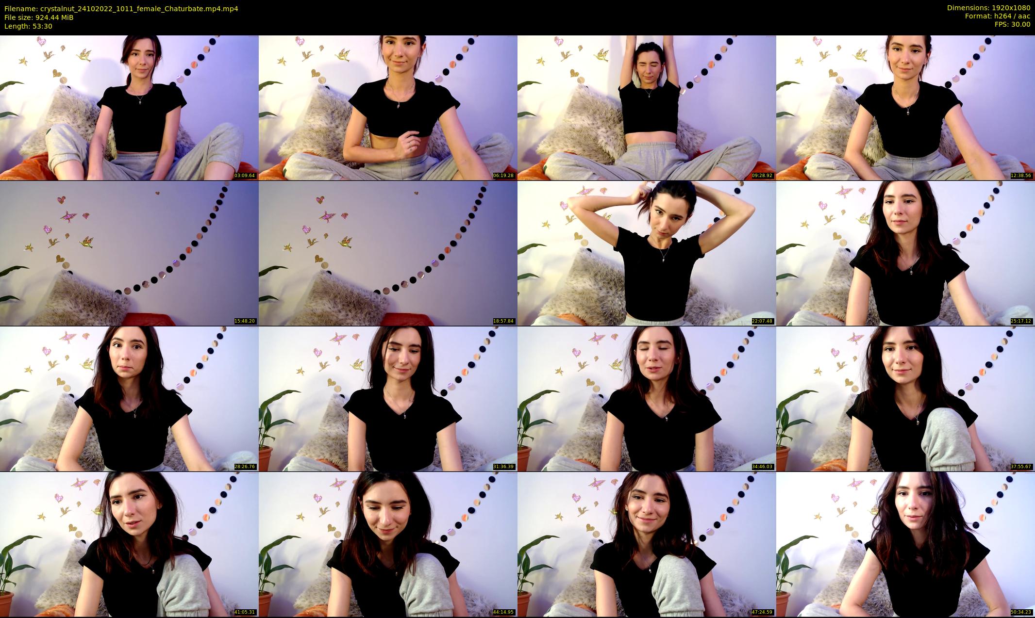 crystalnut — 54 minute Chaturbate female cam show recording, 1080p, Oct 24, 2022