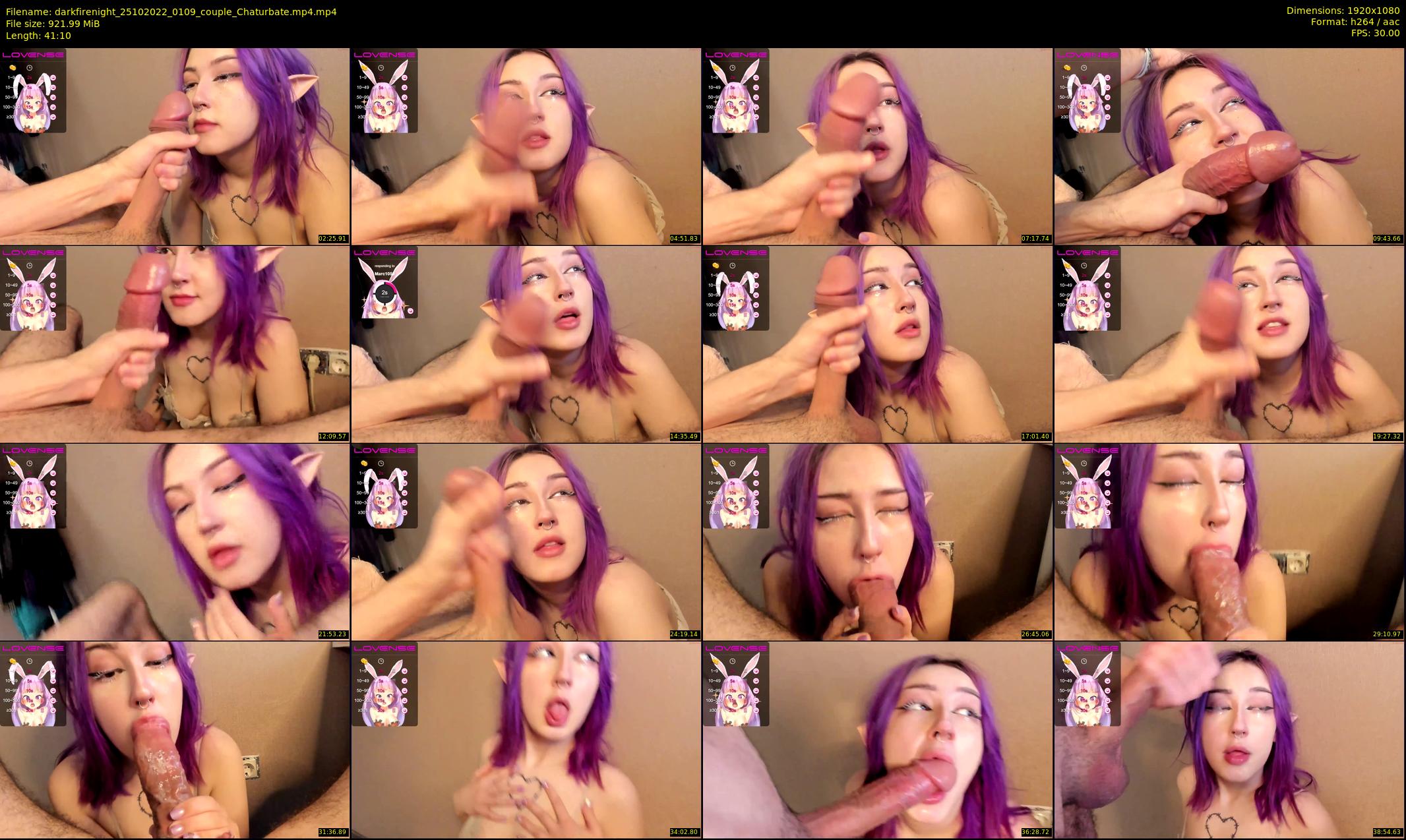 darkfirenight — 42 minute Chaturbate couple cam show recording, 1080p, Oct 25, 2022