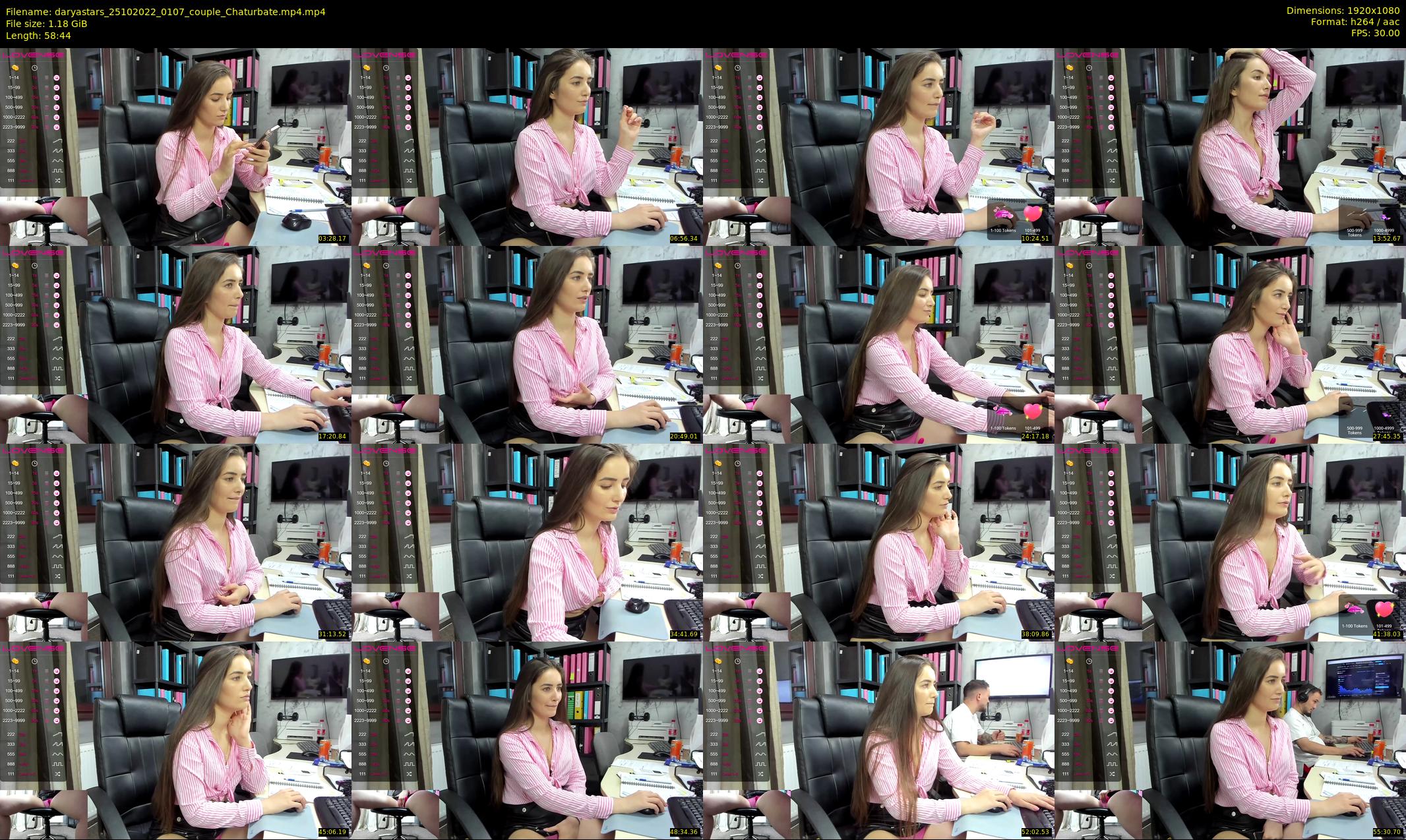 daryastars — 59 minute Chaturbate couple cam show recording, 1080p, Oct 25, 2022