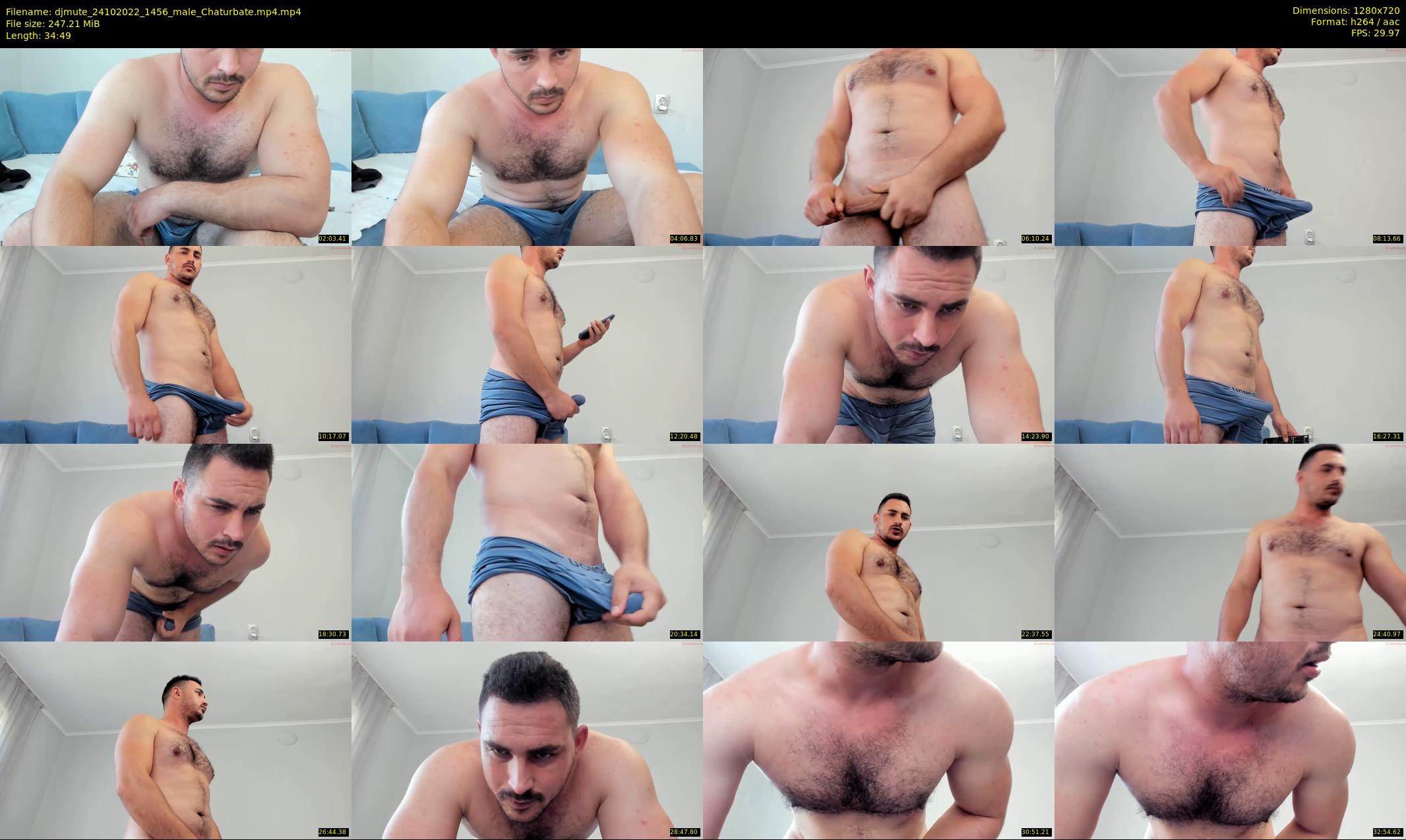 djmute — 35 minute Chaturbate male cam show recording, 720p, Oct 24, 2022