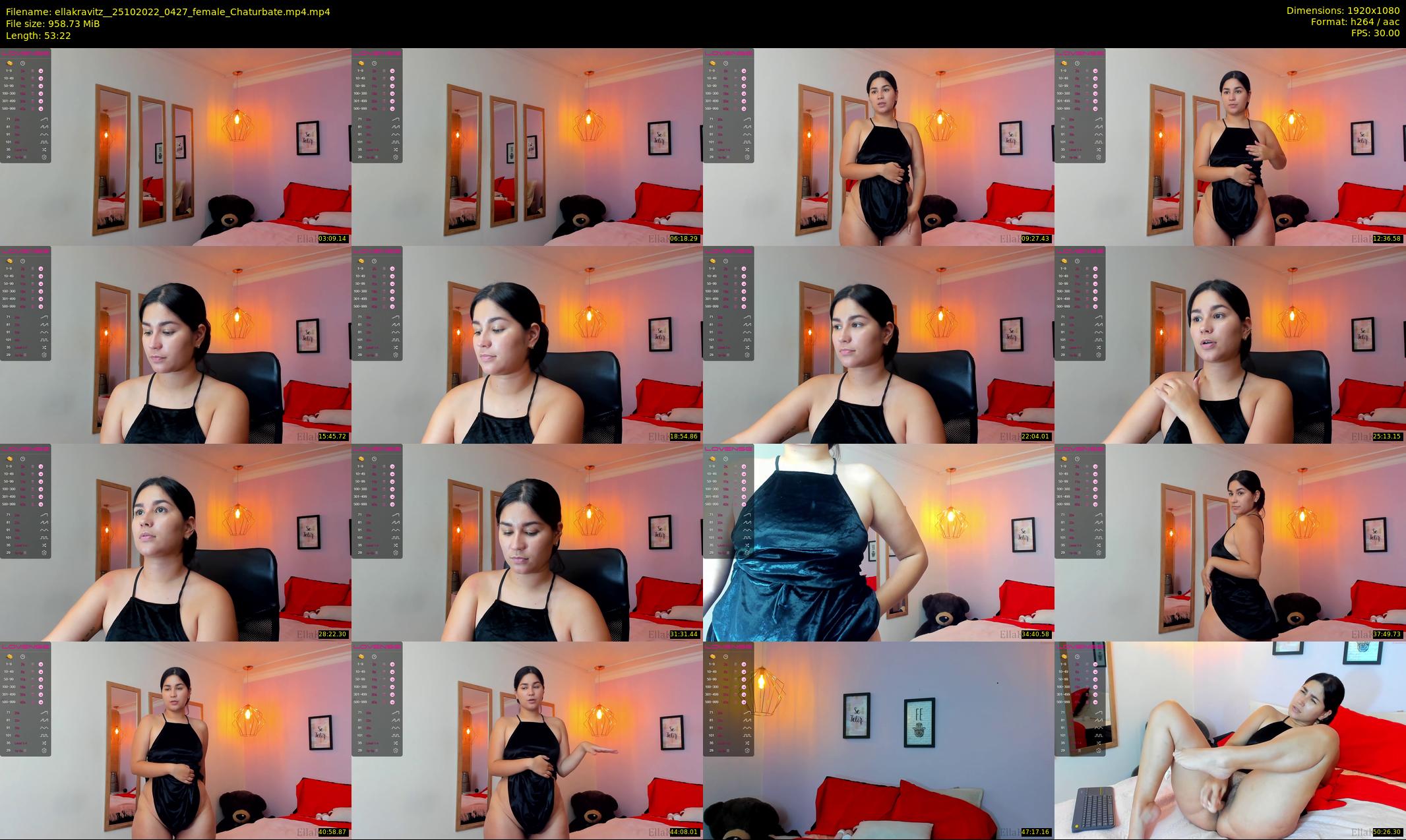 ellakravitz_ — 54 minute Chaturbate female cam show recording, 1080p, Oct 25, 2022