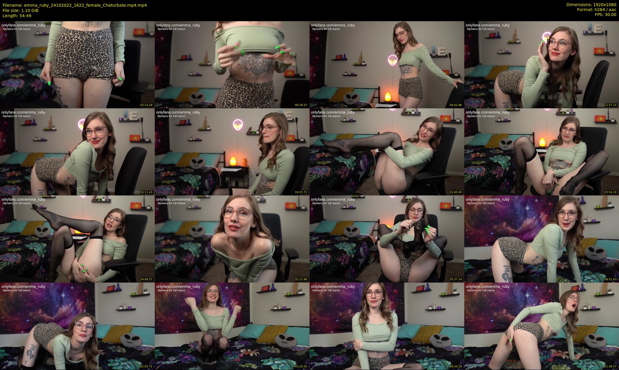 emma_ruby — 55 minute Chaturbate female cam show recording, 1080p, Oct 24, 2022