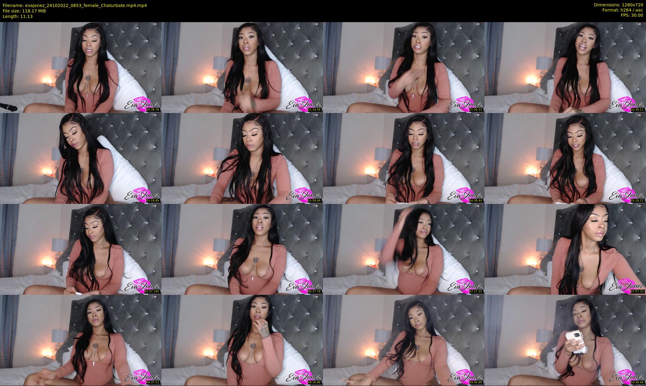 evajonez — 12 minute Chaturbate female cam show recording, 720p, Oct 24, 2022