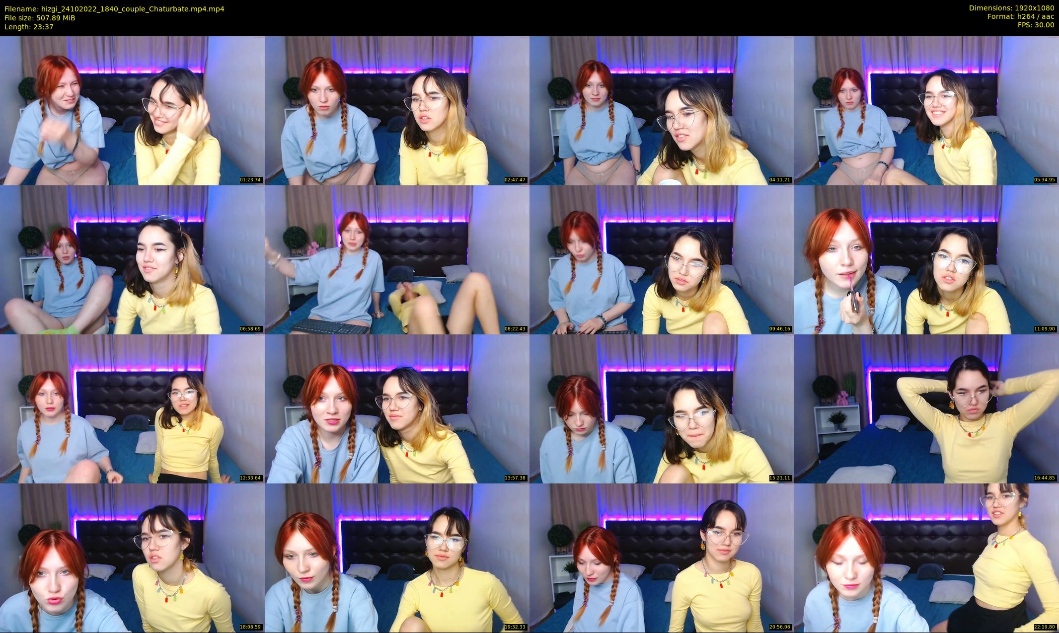 hizgi — 24 minute Chaturbate couple cam show recording, 1080p, Oct 24, 2022