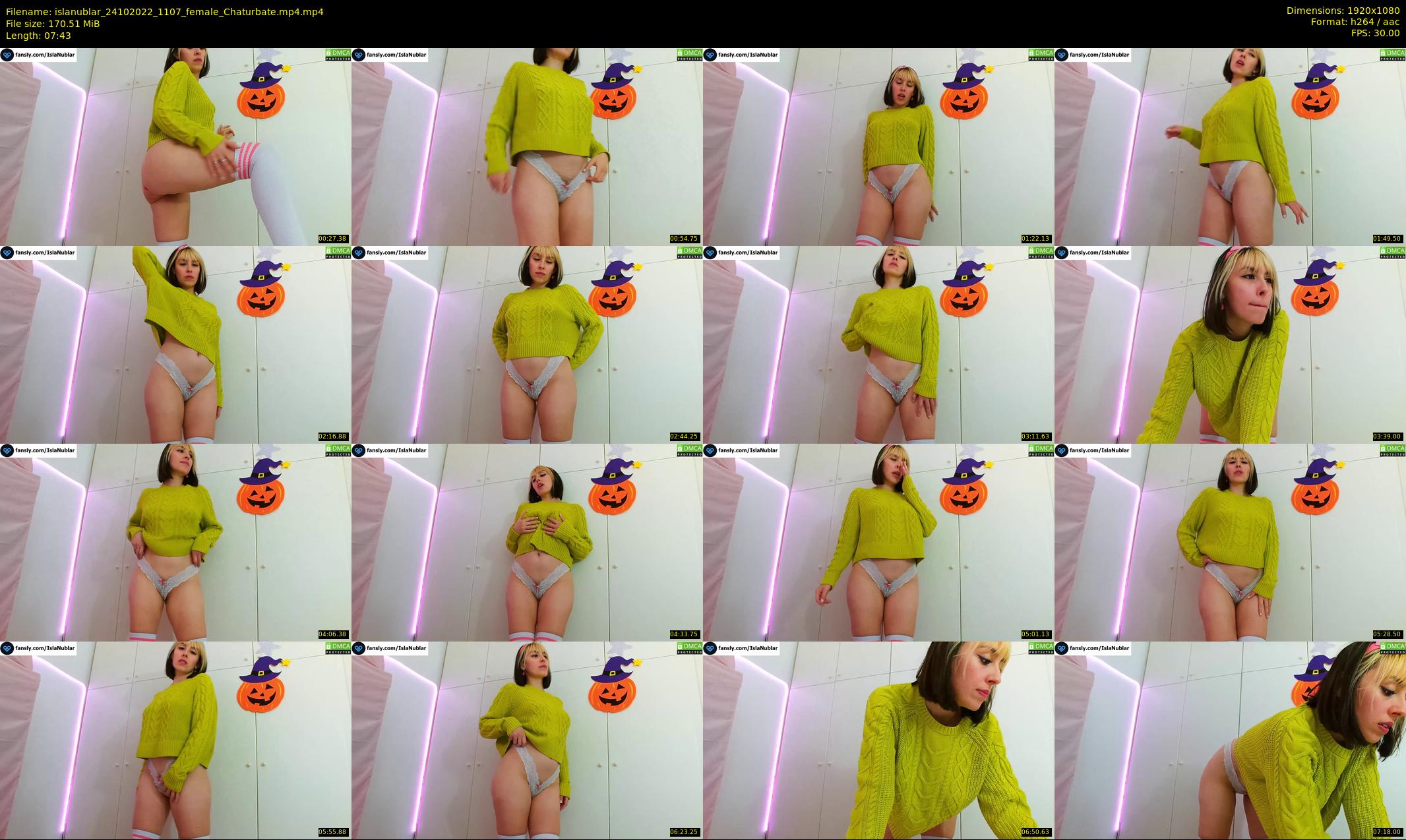 islanublar — 8 minute Chaturbate female cam show recording, 1080p, Oct 24, 2022