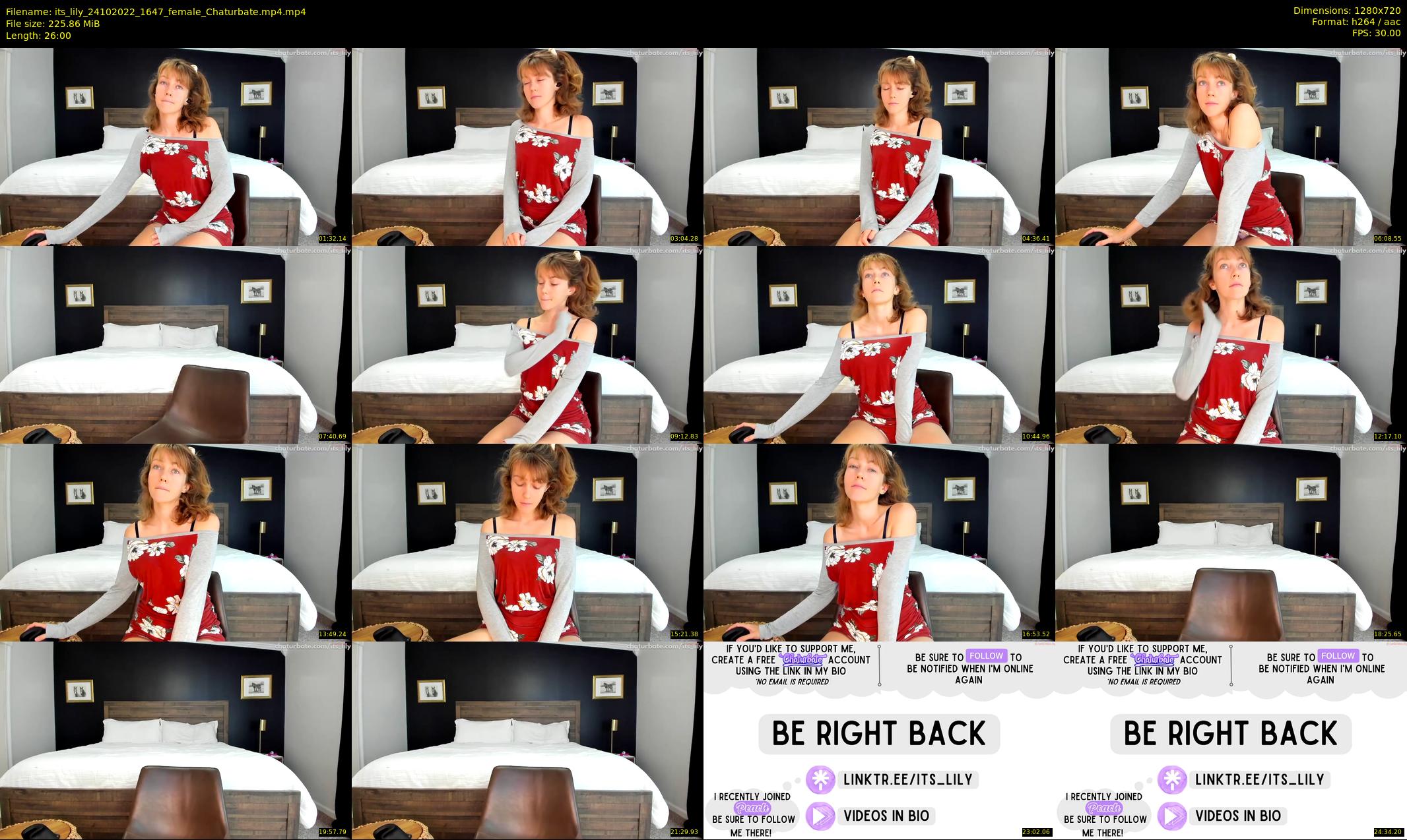 its_lily — 26 minute Chaturbate female cam show recording, 720p, Oct 24, 2022