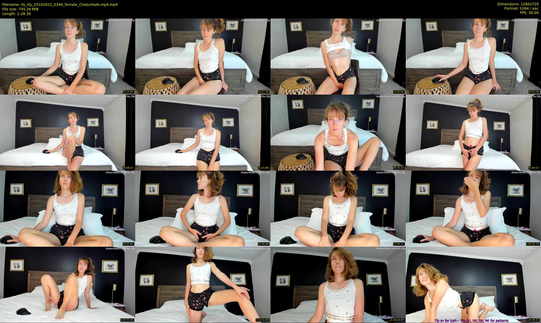 its_lily — 89 minute Chaturbate female cam show recording, 720p, Oct 25, 2022