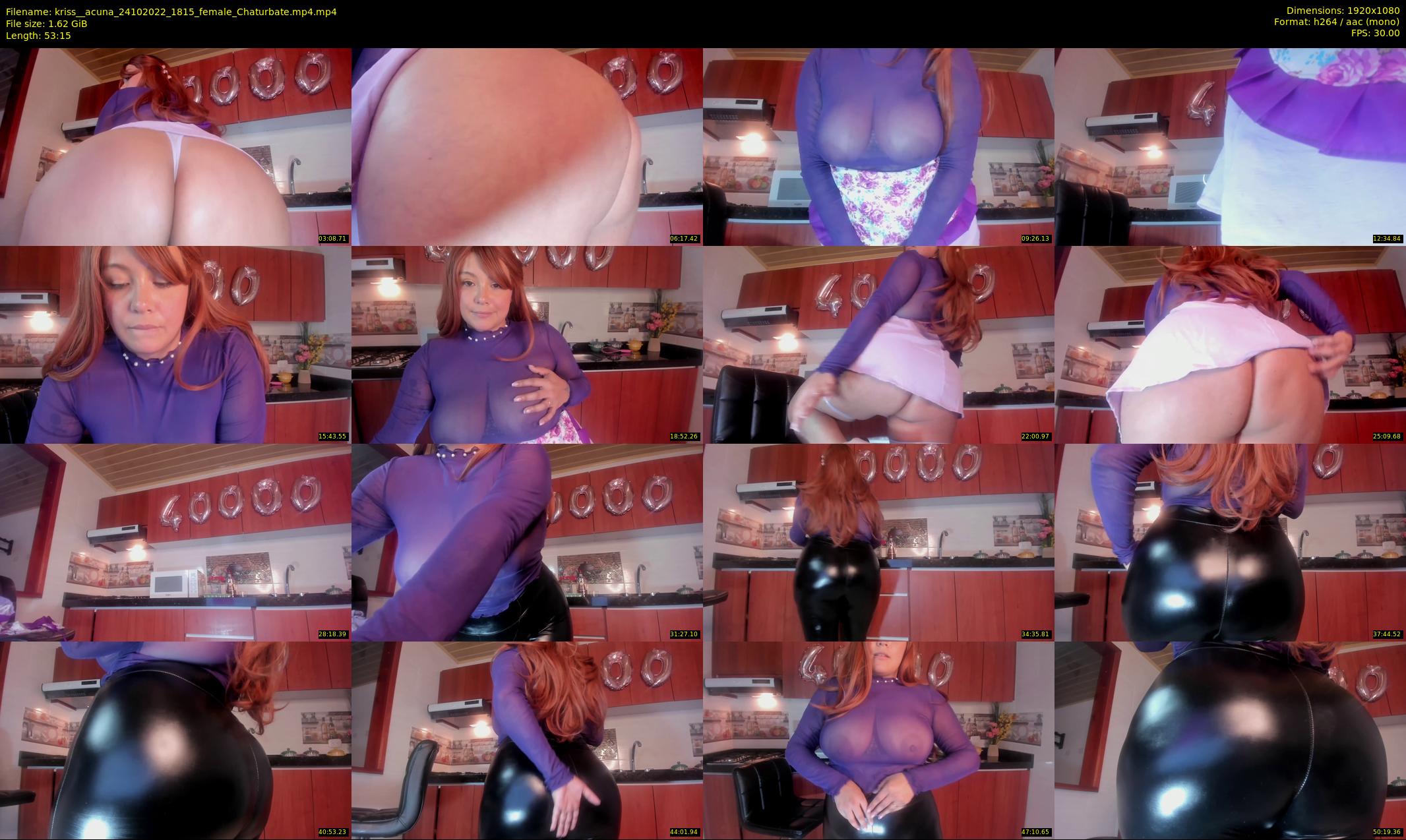 kriss__acuna — 54 minute Chaturbate female cam show recording, 1080p, Oct 24, 2022