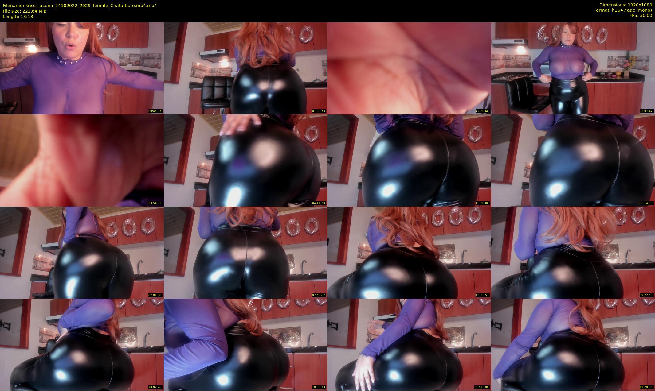 kriss__acuna — 14 minute Chaturbate female cam show recording, 1080p, Oct 24, 2022