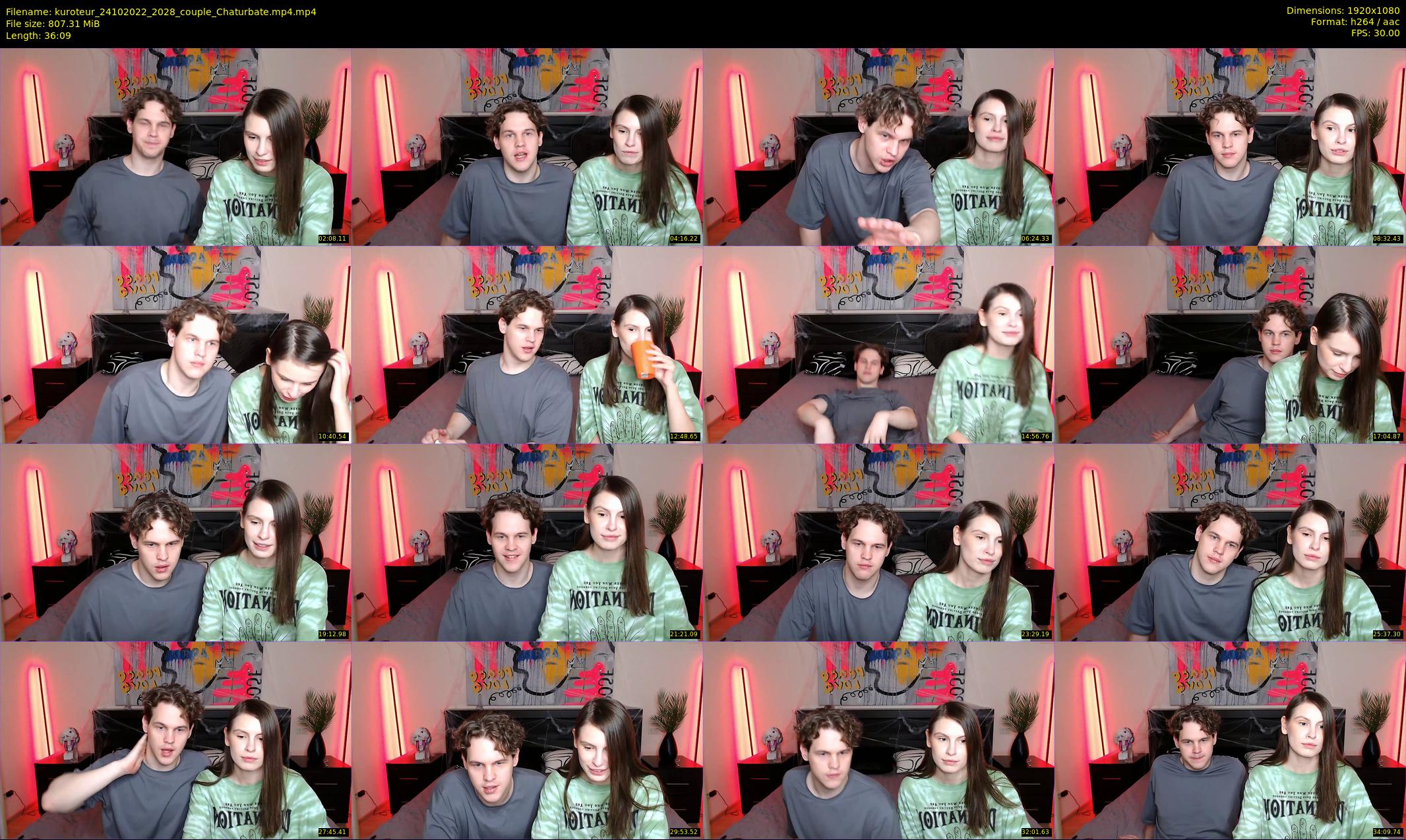 kuroteur — 37 minute Chaturbate couple cam show recording, 1080p, Oct 24, 2022