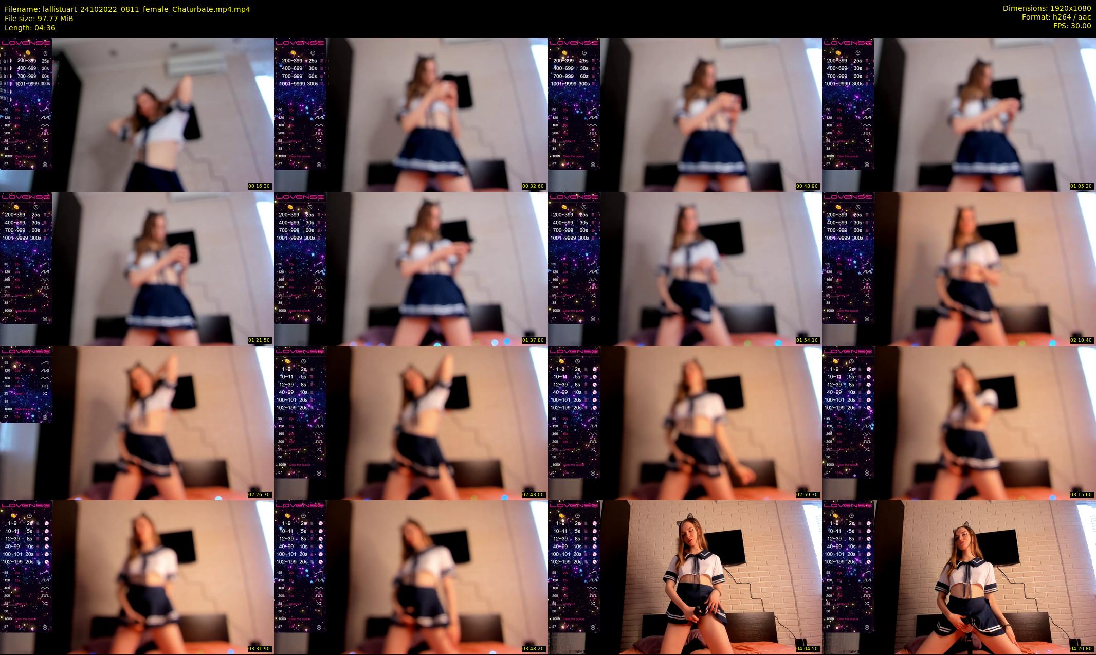 lallistuart — 5 minute Chaturbate female cam show recording, 1080p, Oct 24, 2022