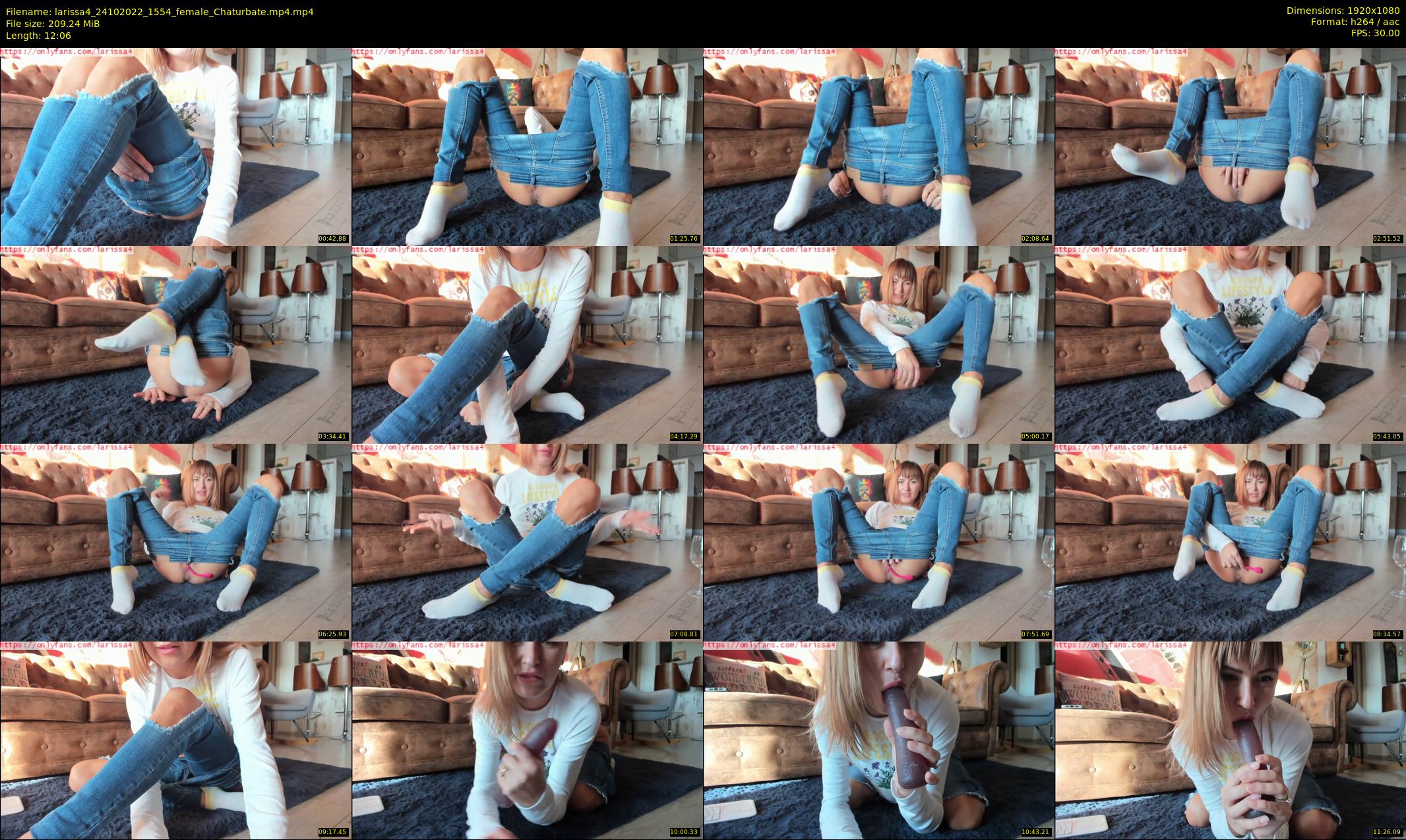 larissa4 — 13 minute Chaturbate female cam show recording, 1080p, Oct 24, 2022