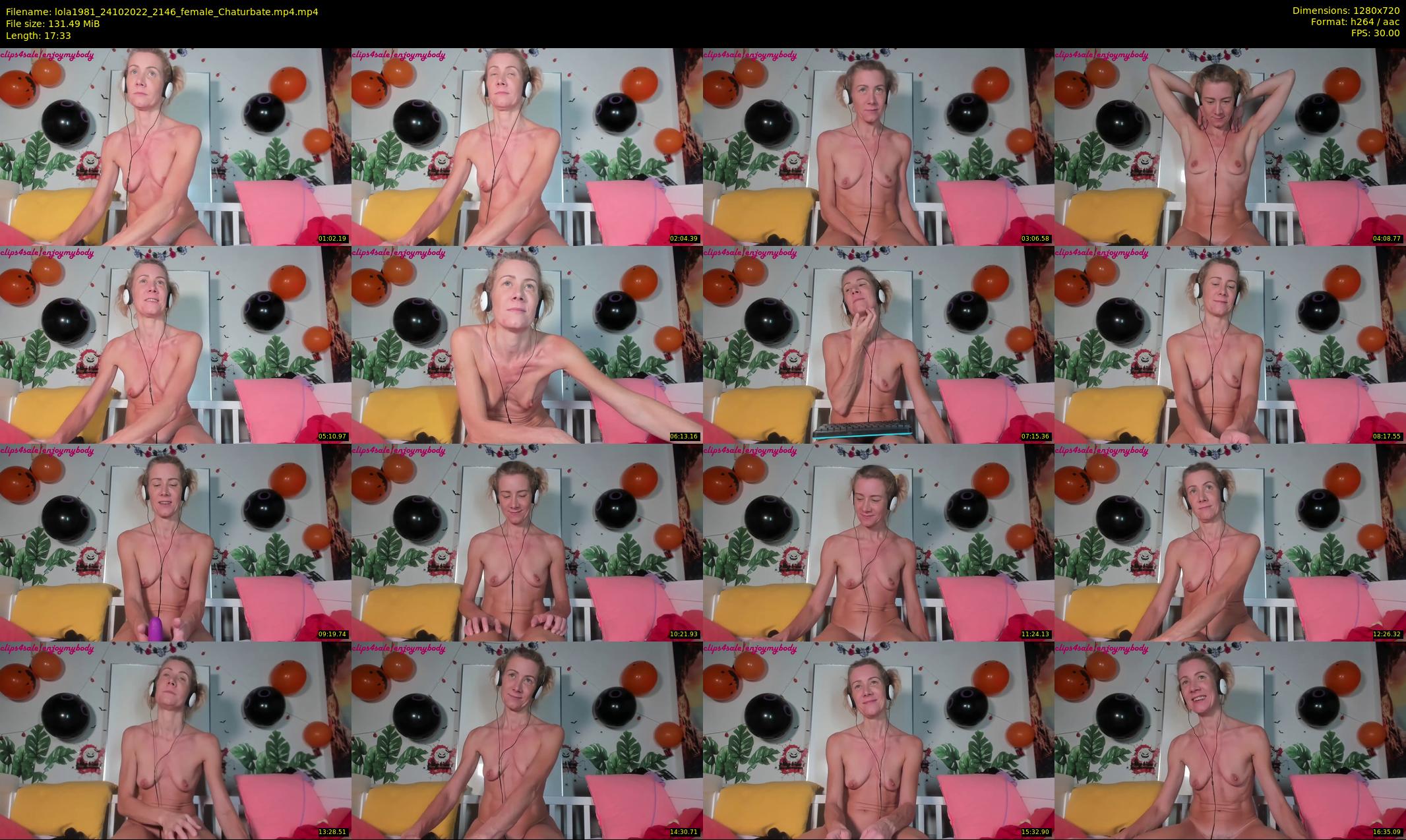 lola1981 — 18 minute Chaturbate female cam show recording, 720p, Oct 24, 2022