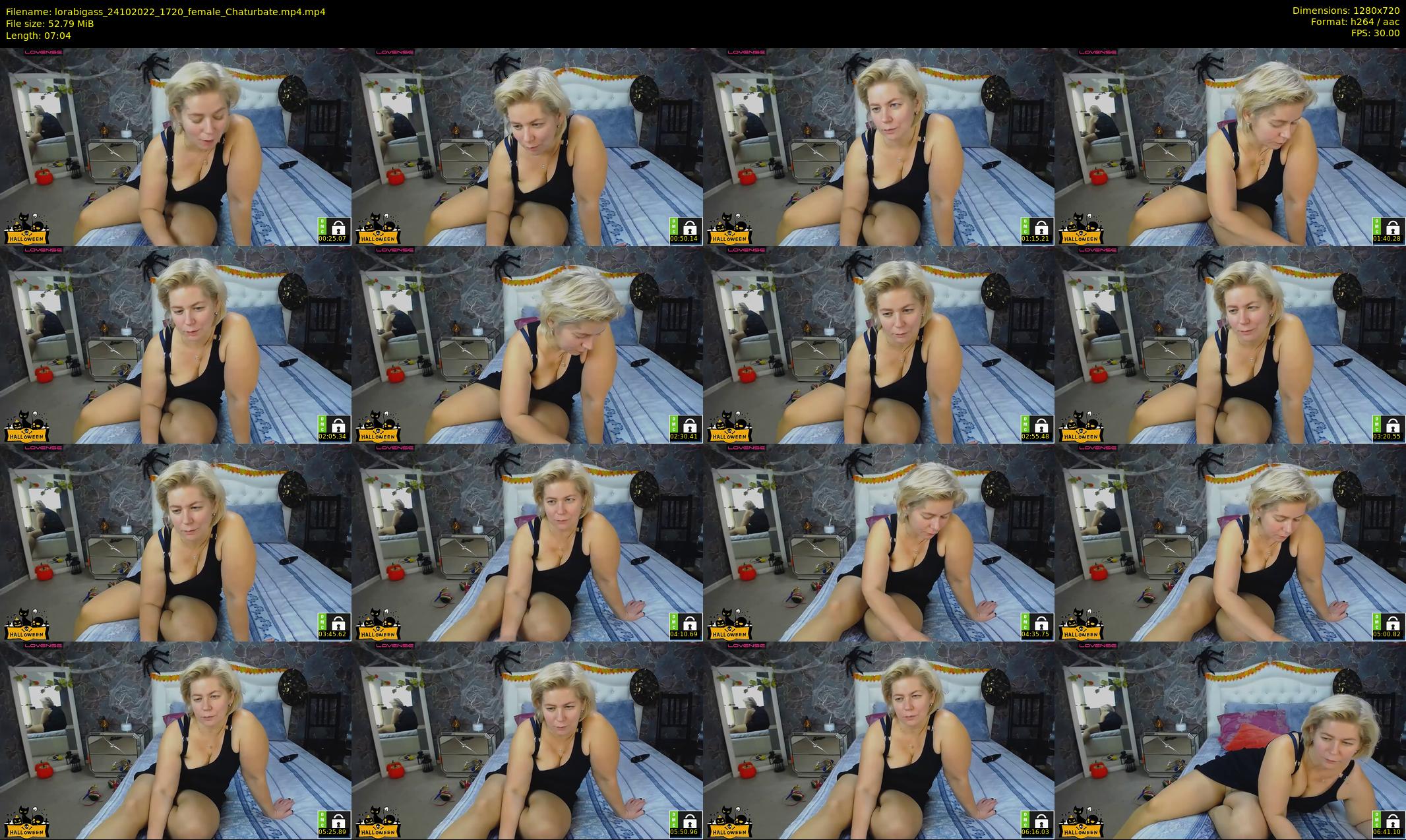 lorabigass — 8 minute Chaturbate female cam show recording, 720p, Oct 24, 2022