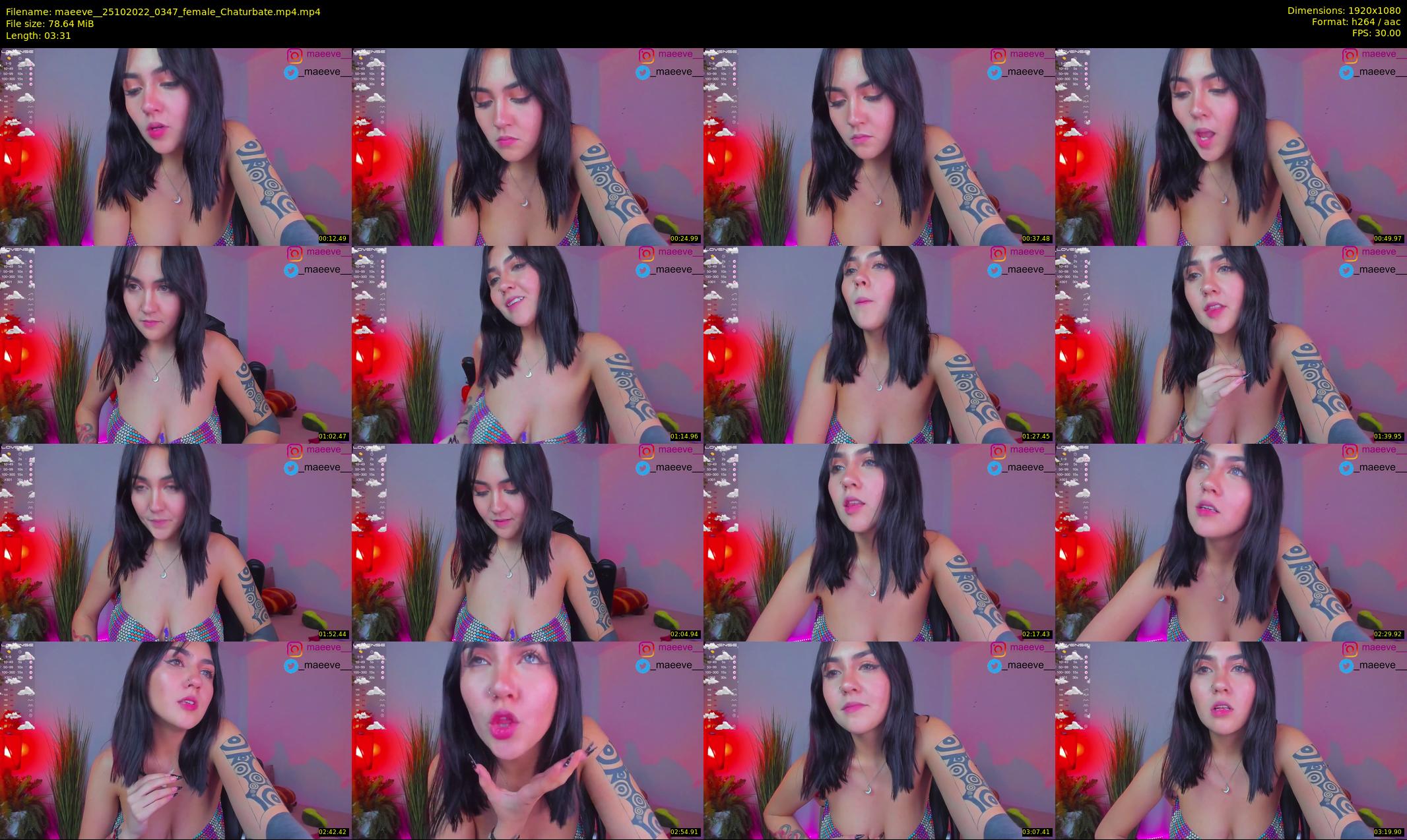 maeeve_ — 4 minute Chaturbate female cam show recording, 1080p, Oct 25, 2022