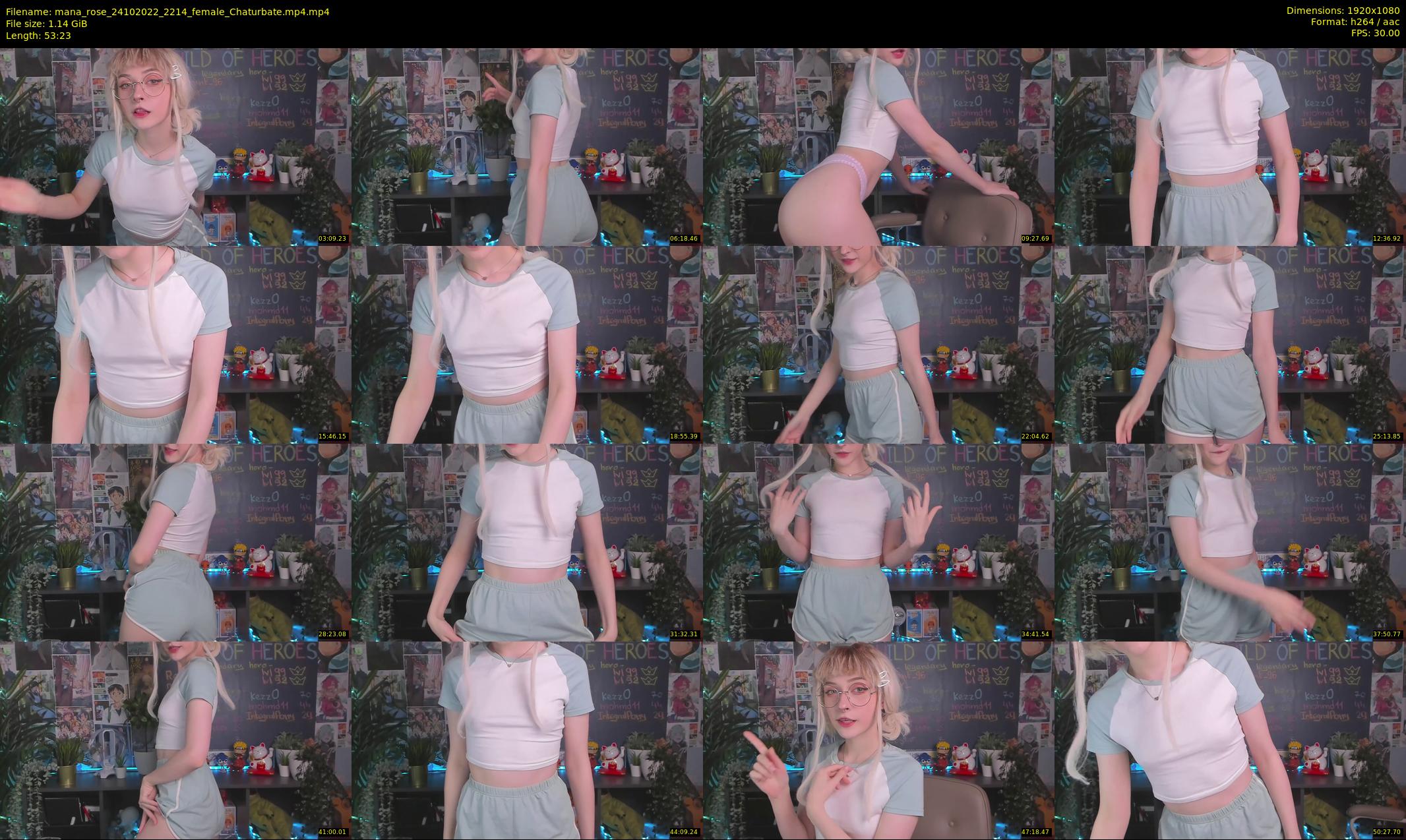 mana_rose — 54 minute Chaturbate female cam show recording, 1080p, Oct 24, 2022