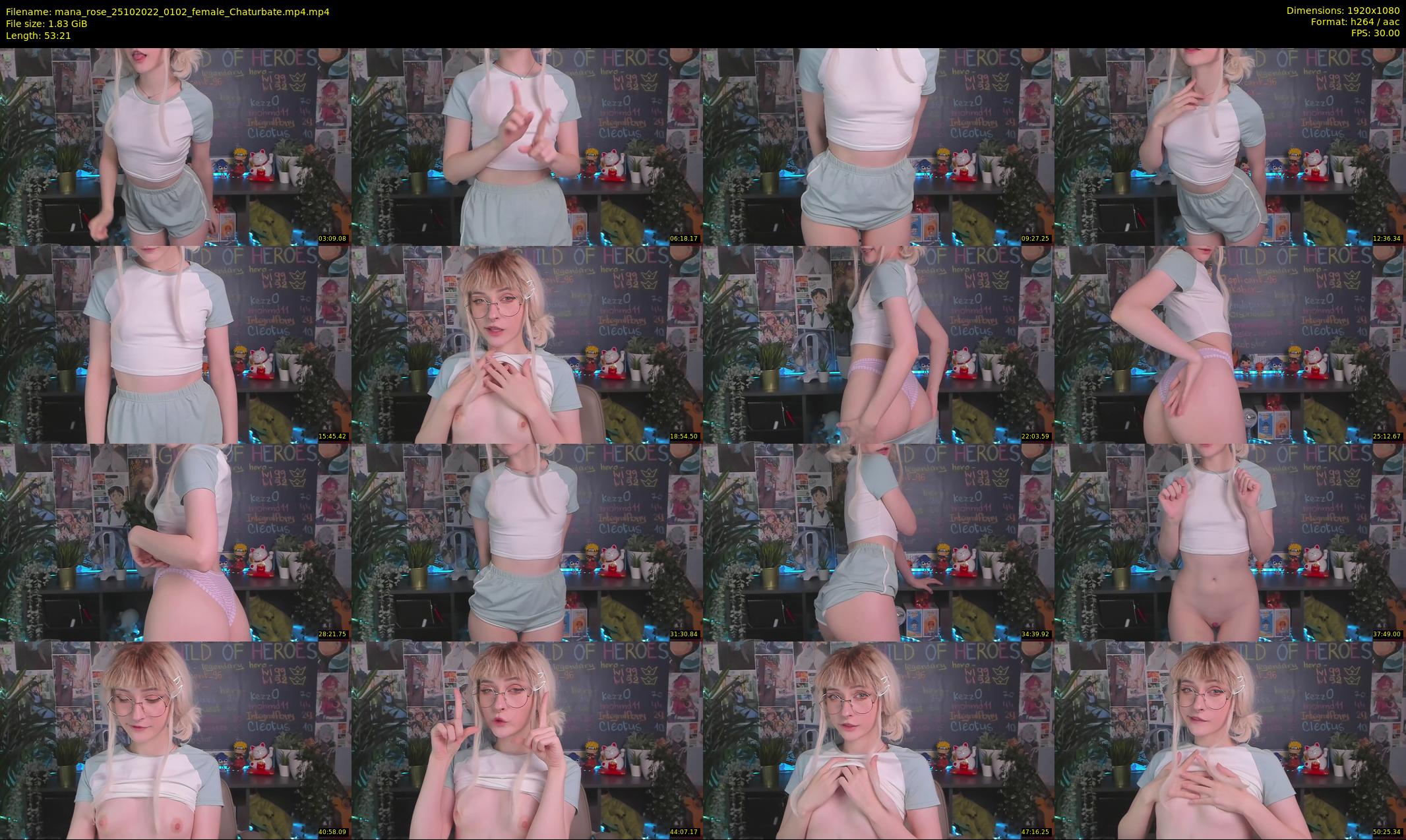 mana_rose — 54 minute Chaturbate female cam show recording, 1080p, Oct 25, 2022