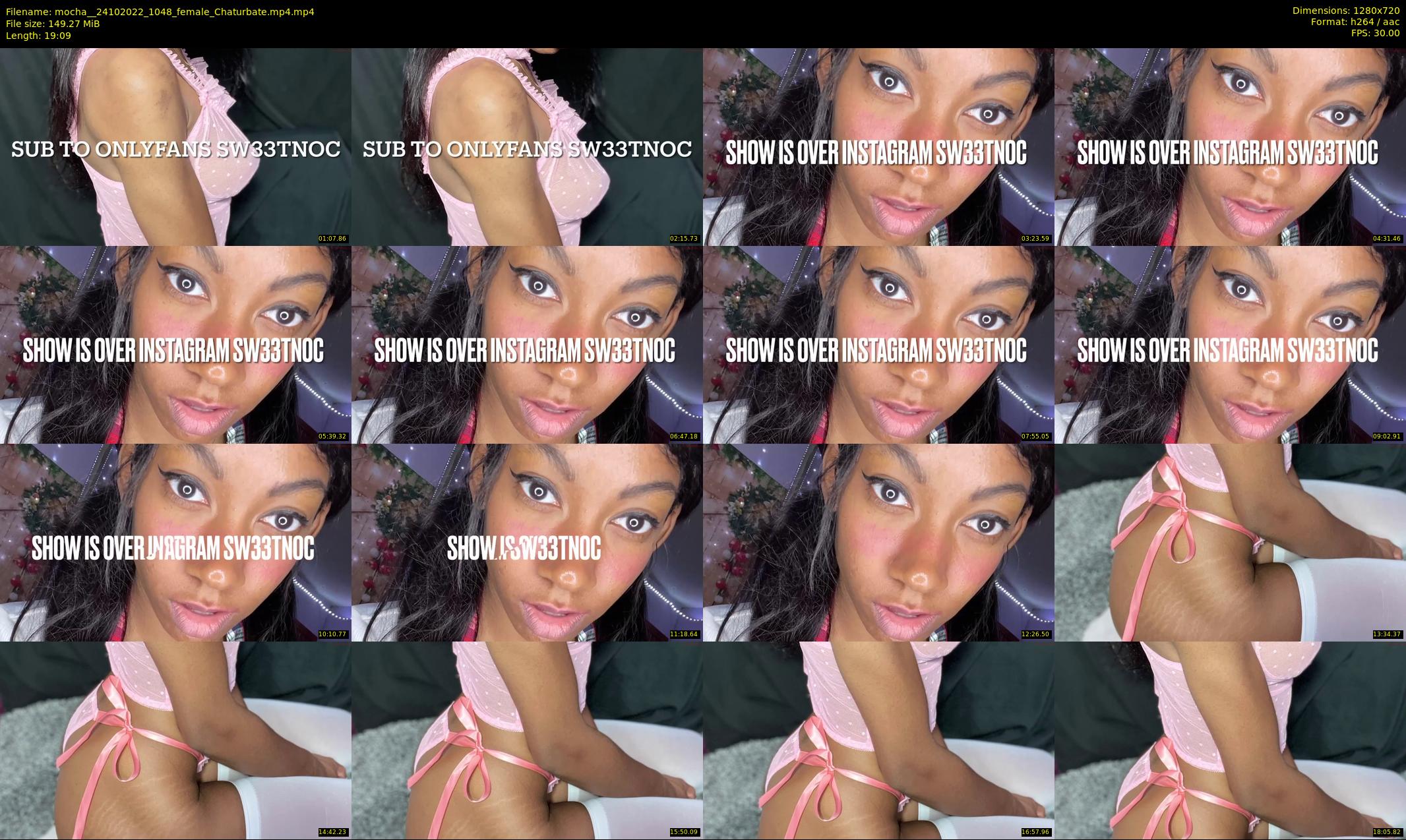 mocha_ — 20 minute Chaturbate female cam show recording, 720p, Oct 24, 2022