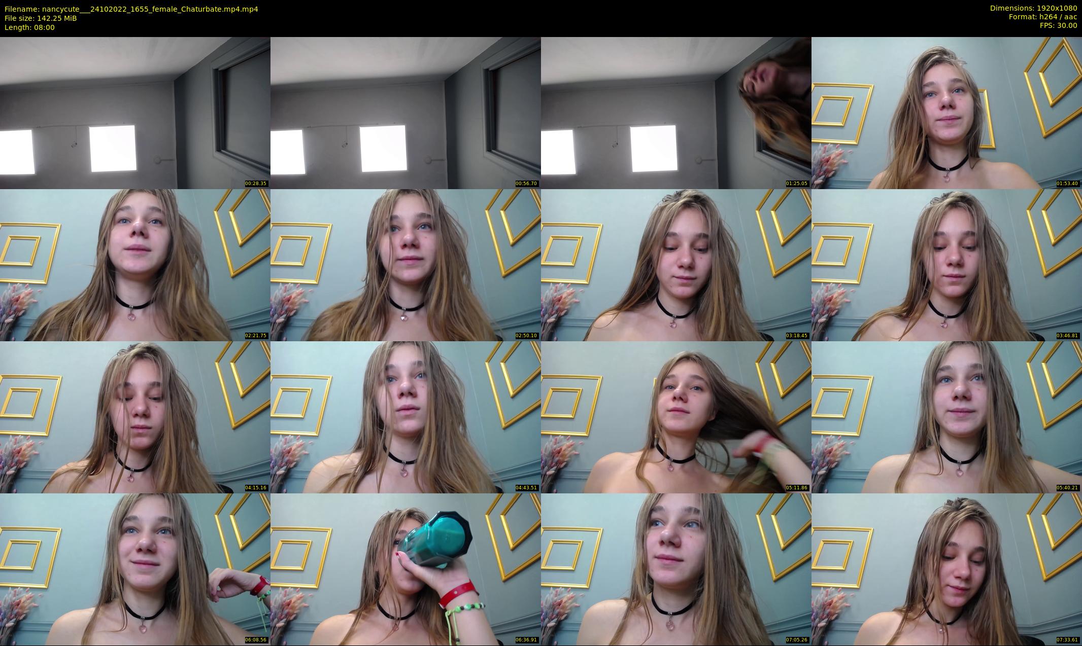 nancycute__ — 8 minute Chaturbate female cam show recording, 1080p, Oct 24, 2022