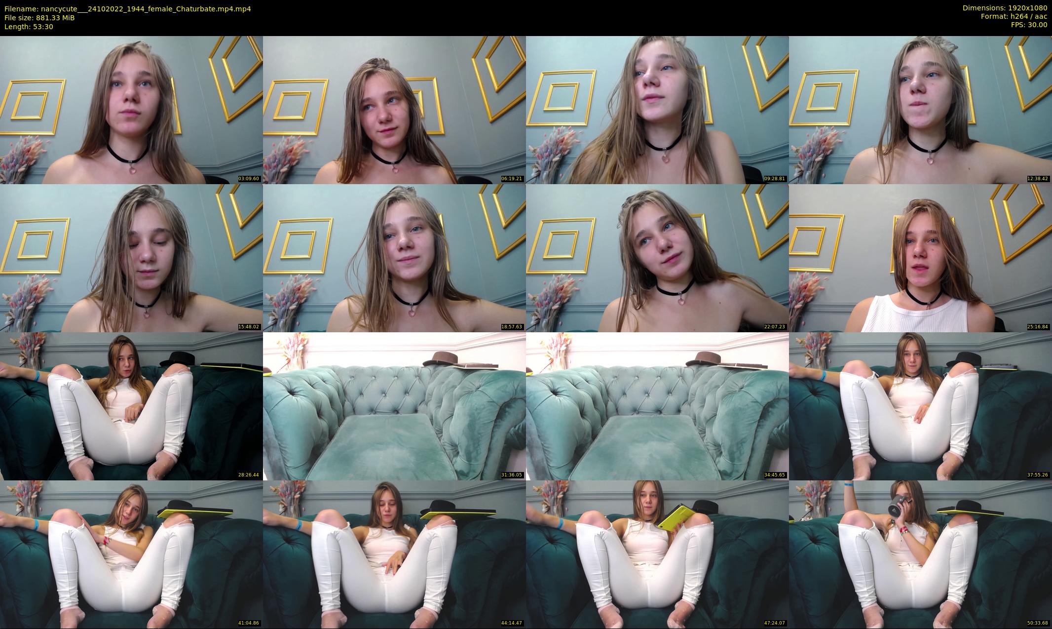 nancycute__ — 54 minute Chaturbate female cam show recording, 1080p, Oct 24, 2022