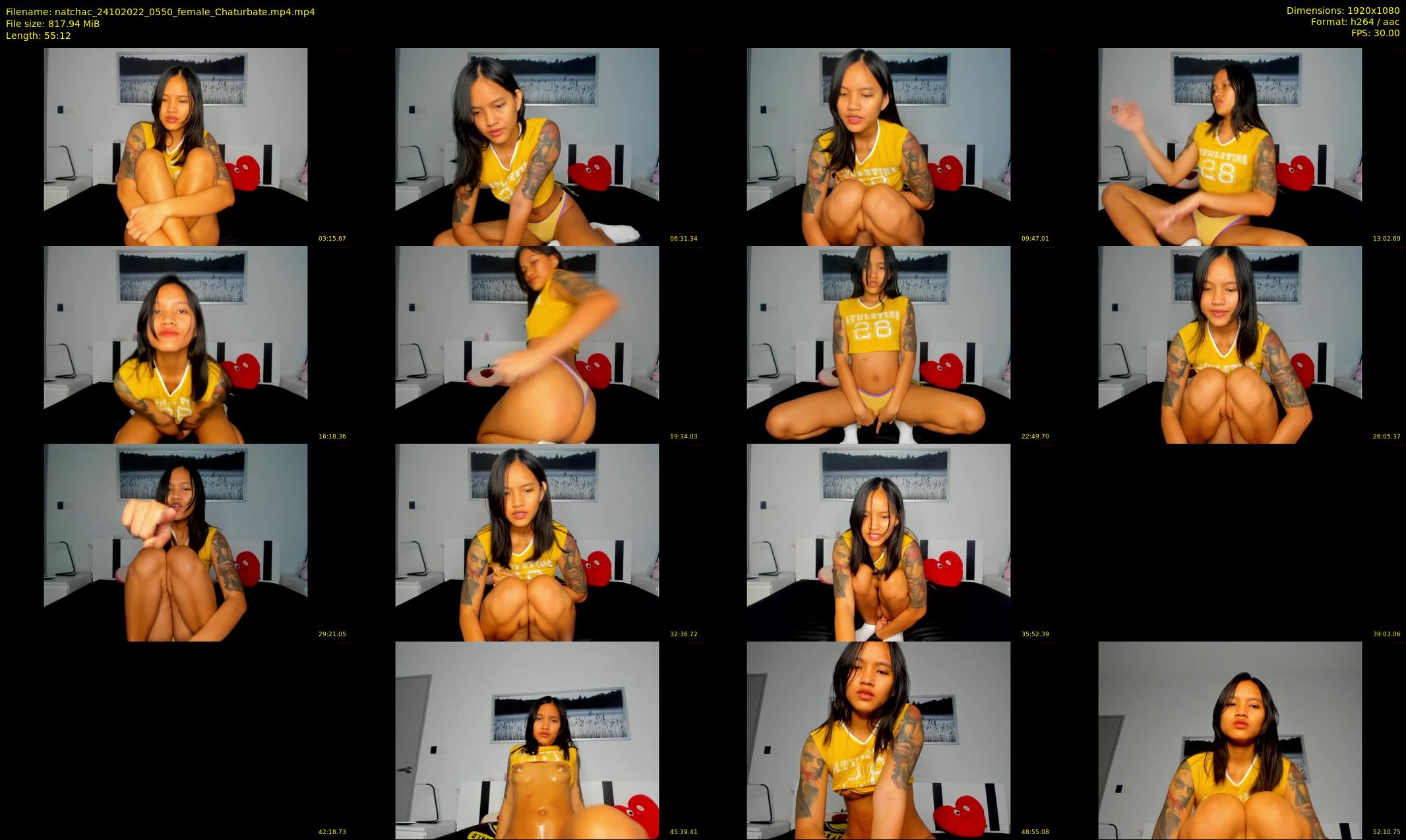 natchac — 56 minute Chaturbate female cam show recording, 1080p, Oct 24, 2022