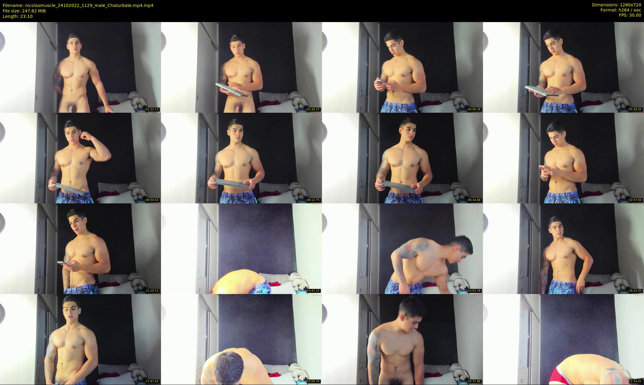 nicolasmuscle — 24 minute Chaturbate male cam show recording, 720p, Oct 24, 2022