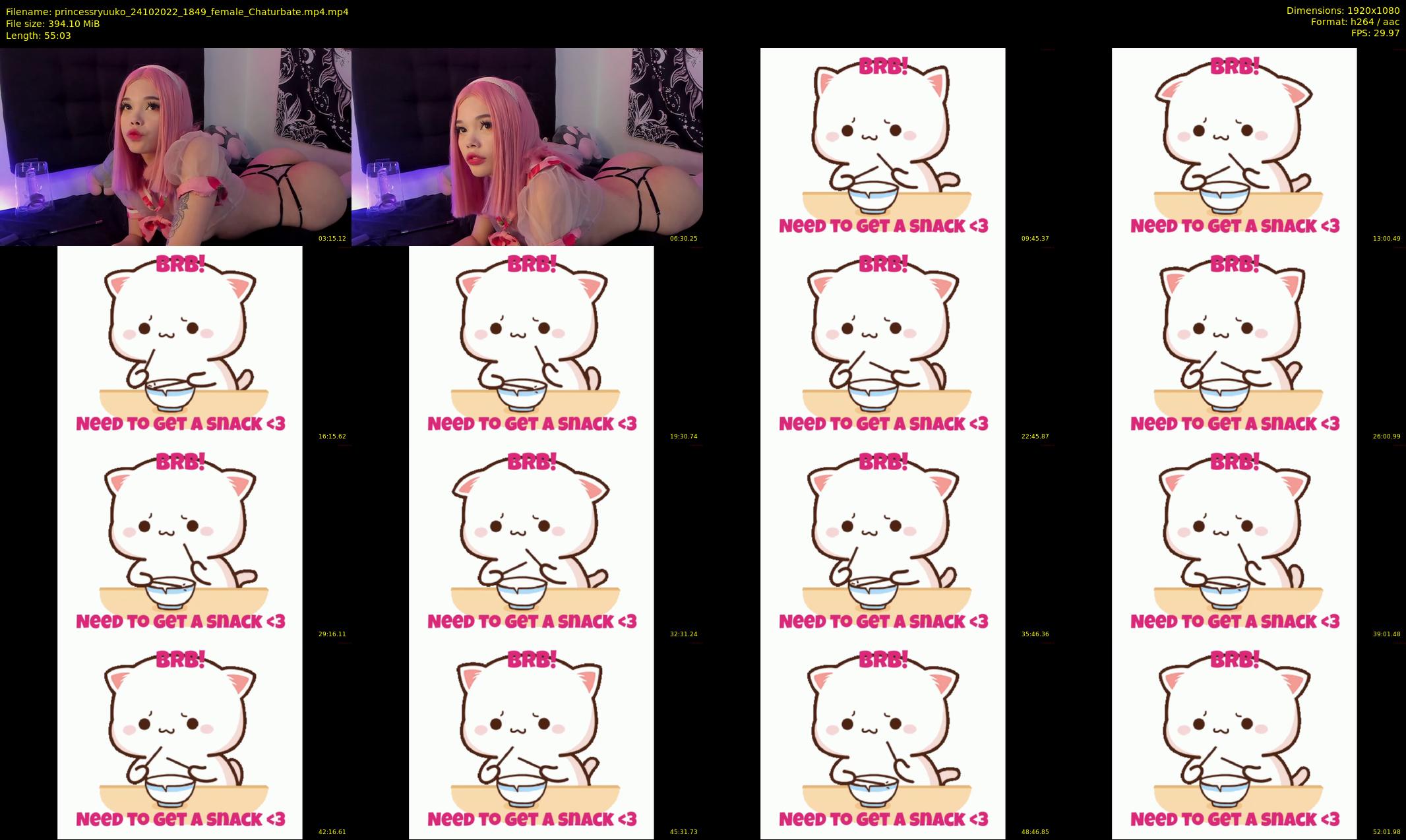 princessryuuko — 56 minute Chaturbate female cam show recording, 1080p, Oct 24, 2022