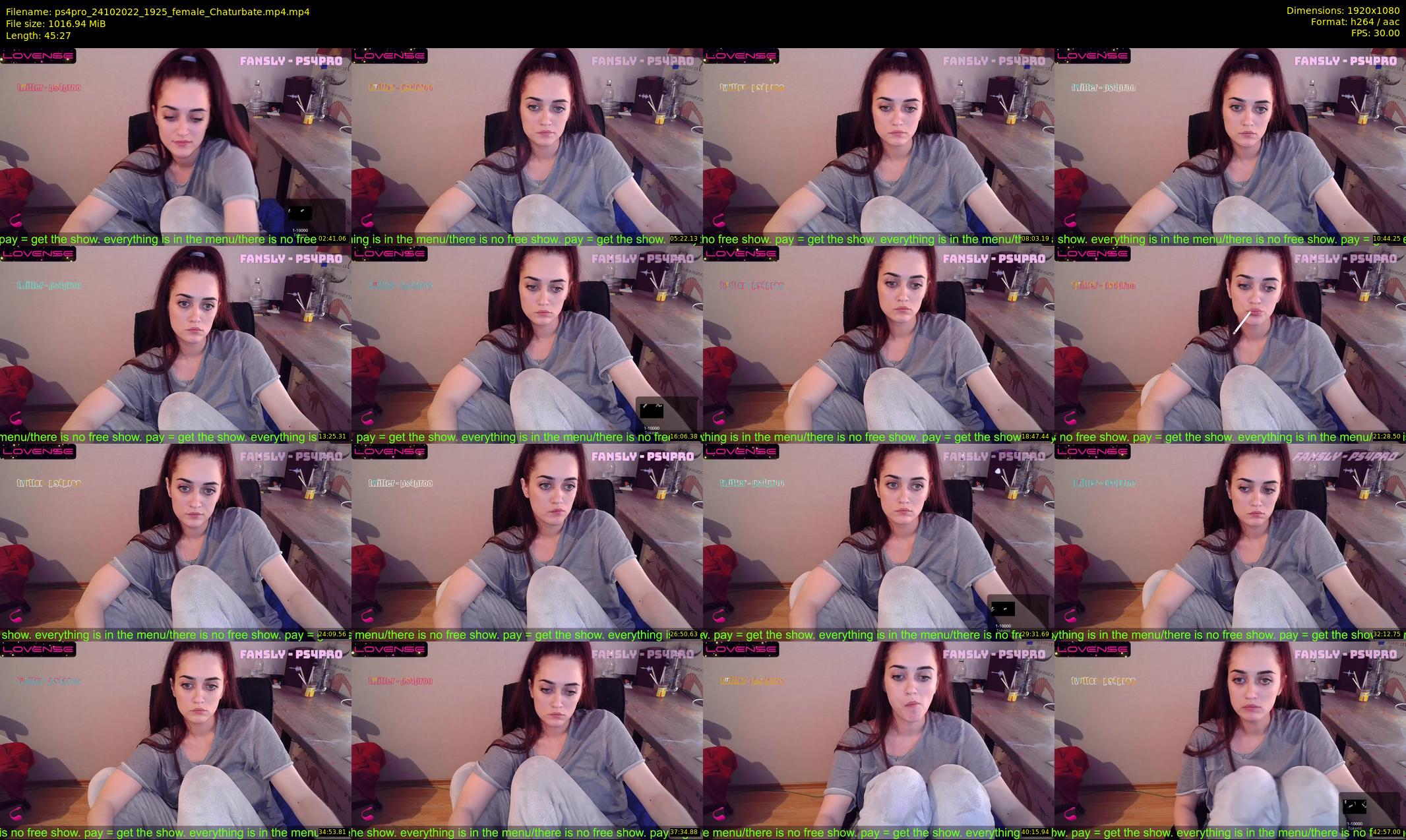 ps4pro — 46 minute Chaturbate female cam show recording, 1080p, Oct 24, 2022