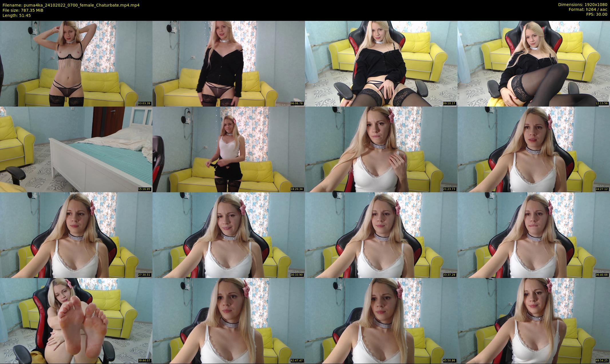 puma4ka — 52 minute Chaturbate female cam show recording, 1080p, Oct 24, 2022