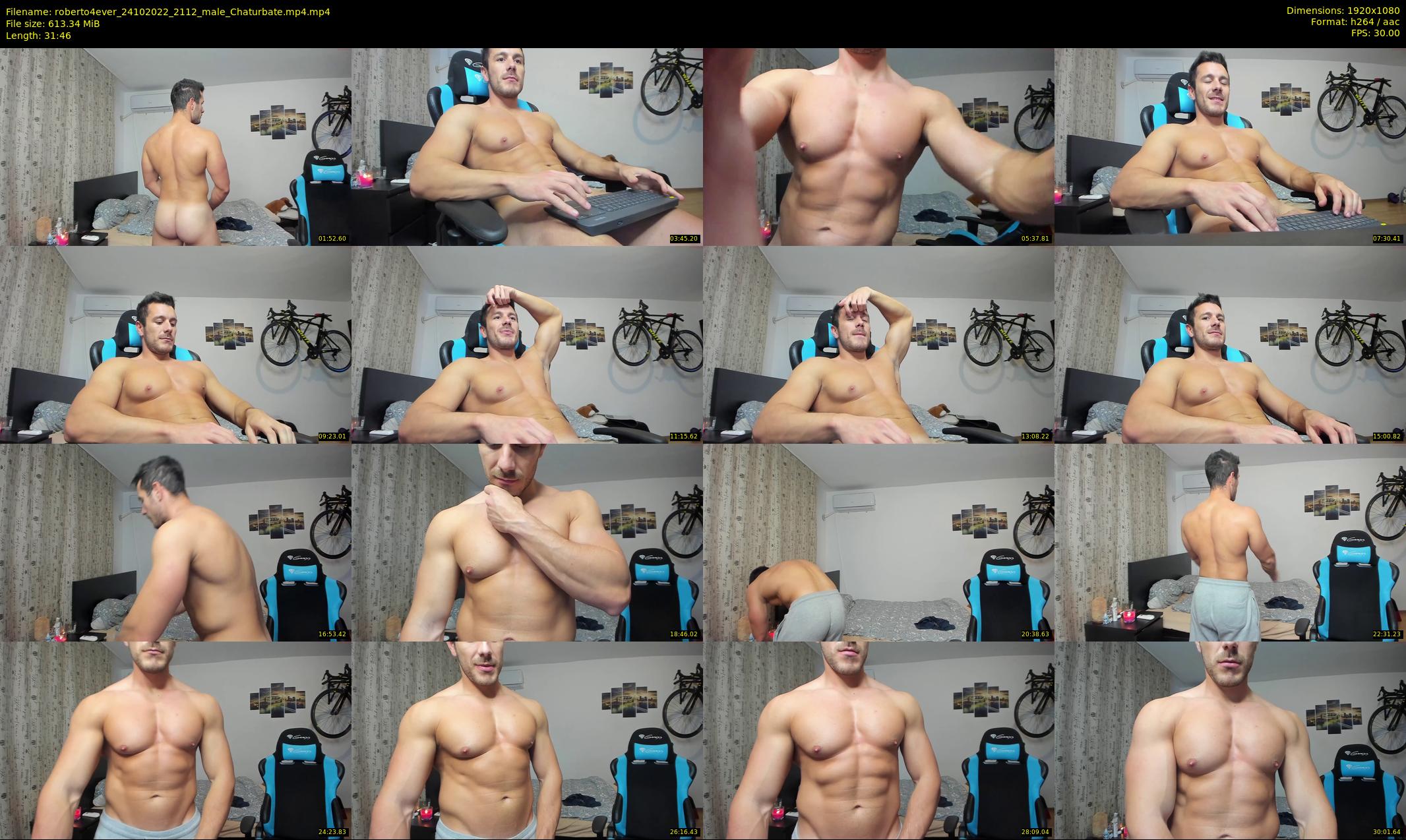roberto4ever — 32 minute Chaturbate male cam show recording, 1080p, Oct 24, 2022
