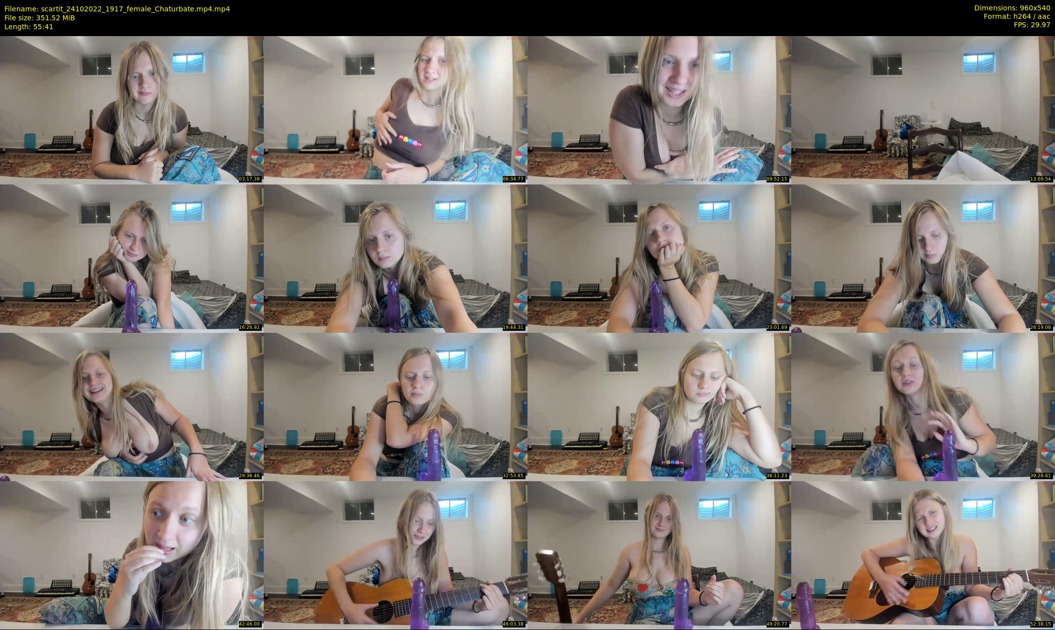 scartit — 56 minute Chaturbate female cam show recording, 480p, Oct 24, 2022