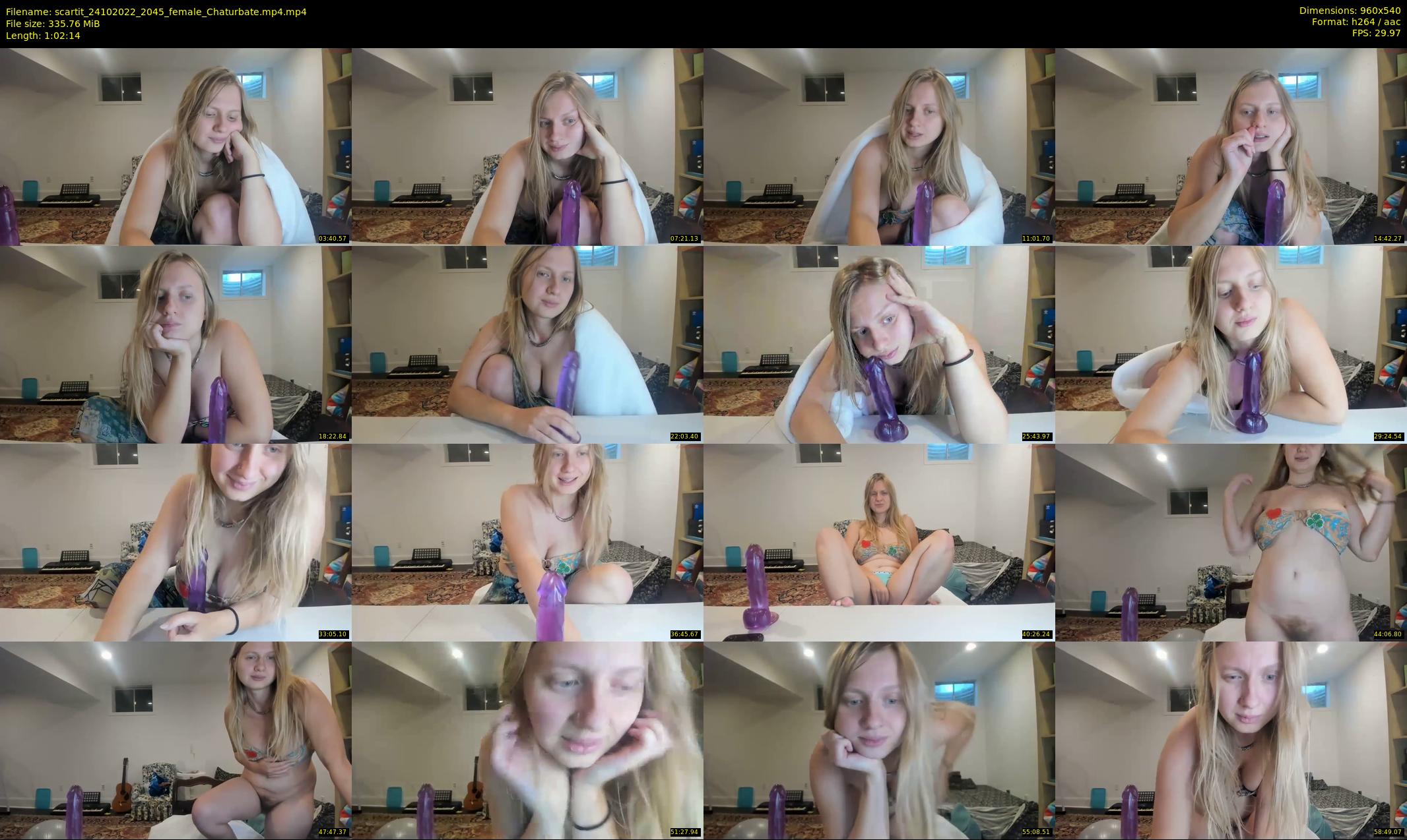 scartit — 63 minute Chaturbate female cam show recording, 480p, Oct 24, 2022