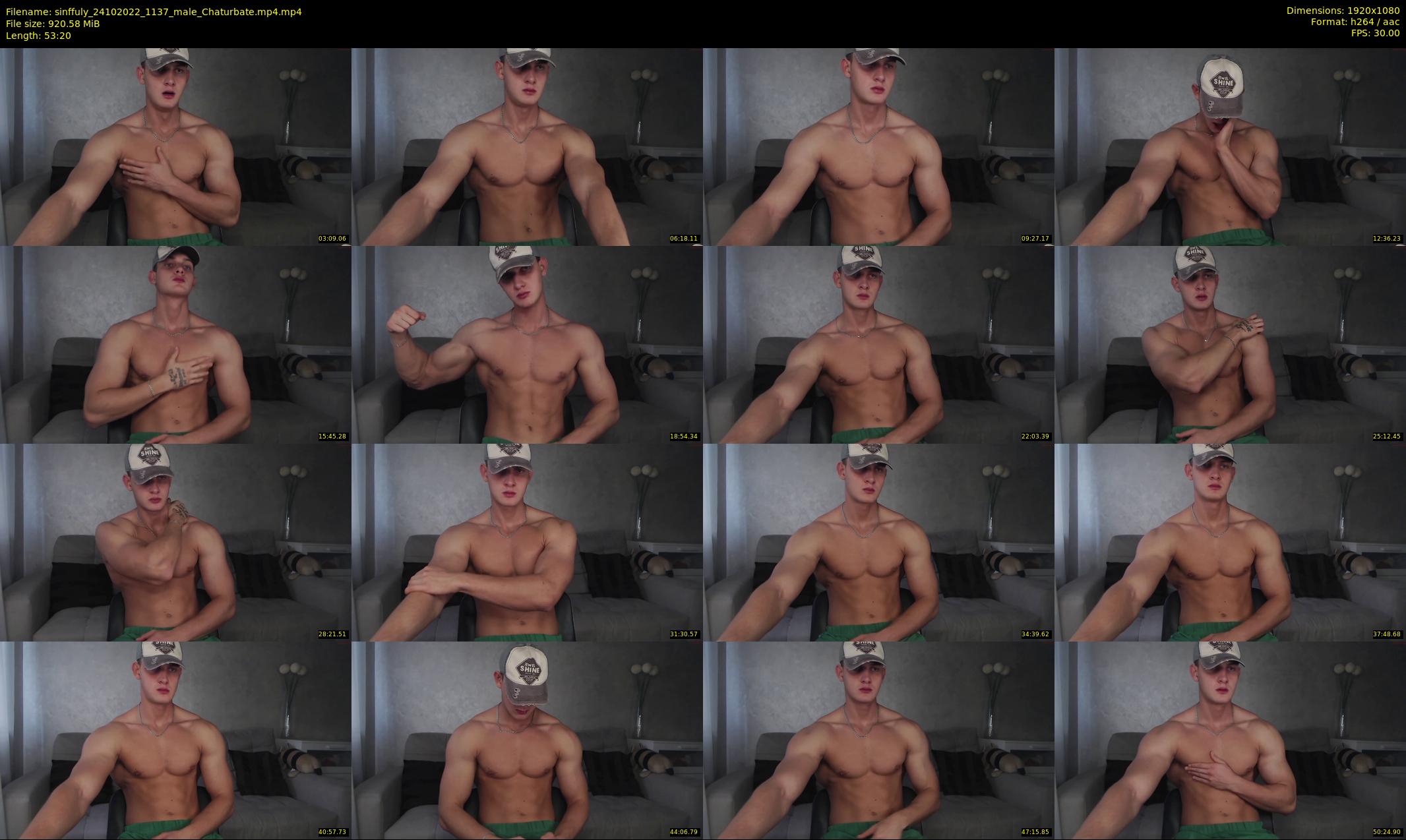 sinffuly — 54 minute Chaturbate male cam show recording, 1080p, Oct 24, 2022