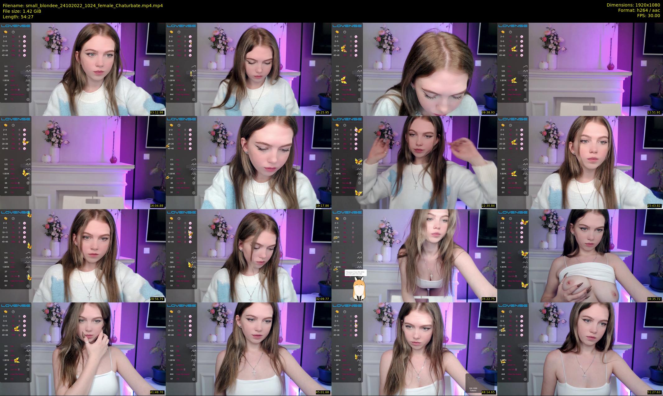 small_blondee — 55 minute Chaturbate female cam show recording, 1080p, Oct 24, 2022