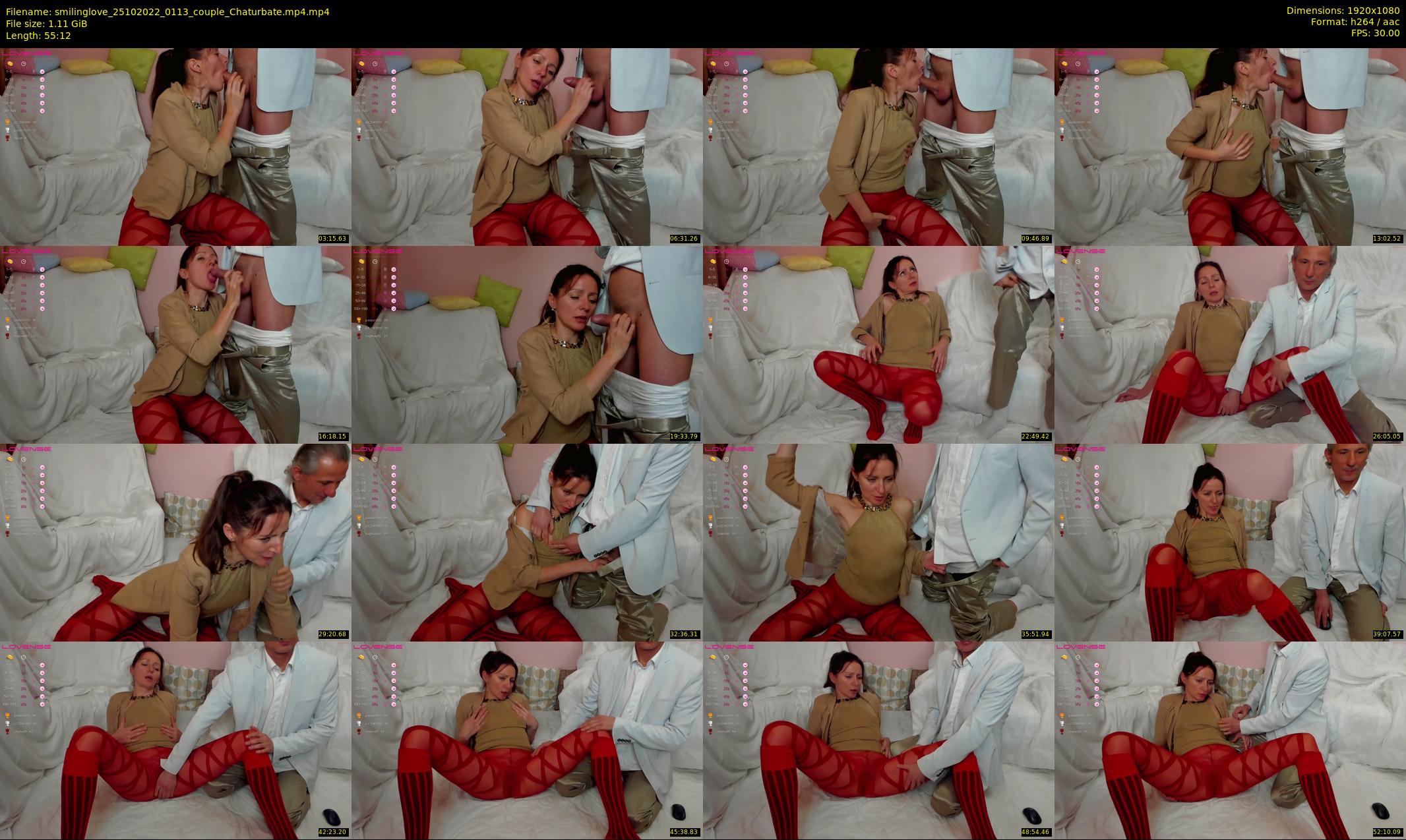 smilinglove — 56 minute Chaturbate couple cam show recording, 1080p, Oct 25, 2022