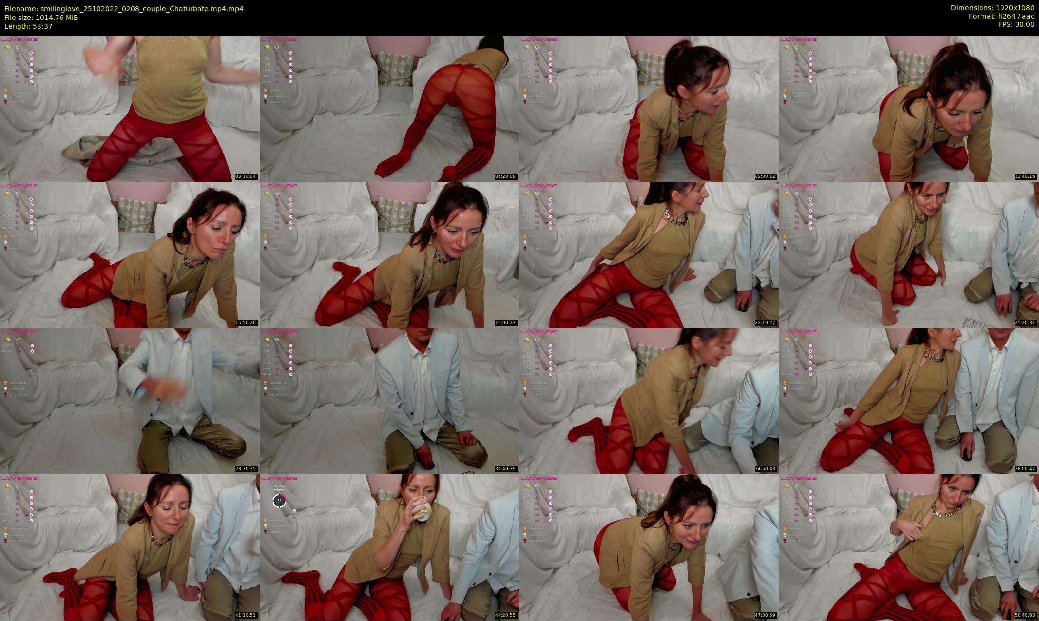 smilinglove — 54 minute Chaturbate couple cam show recording, 1080p, Oct 25, 2022