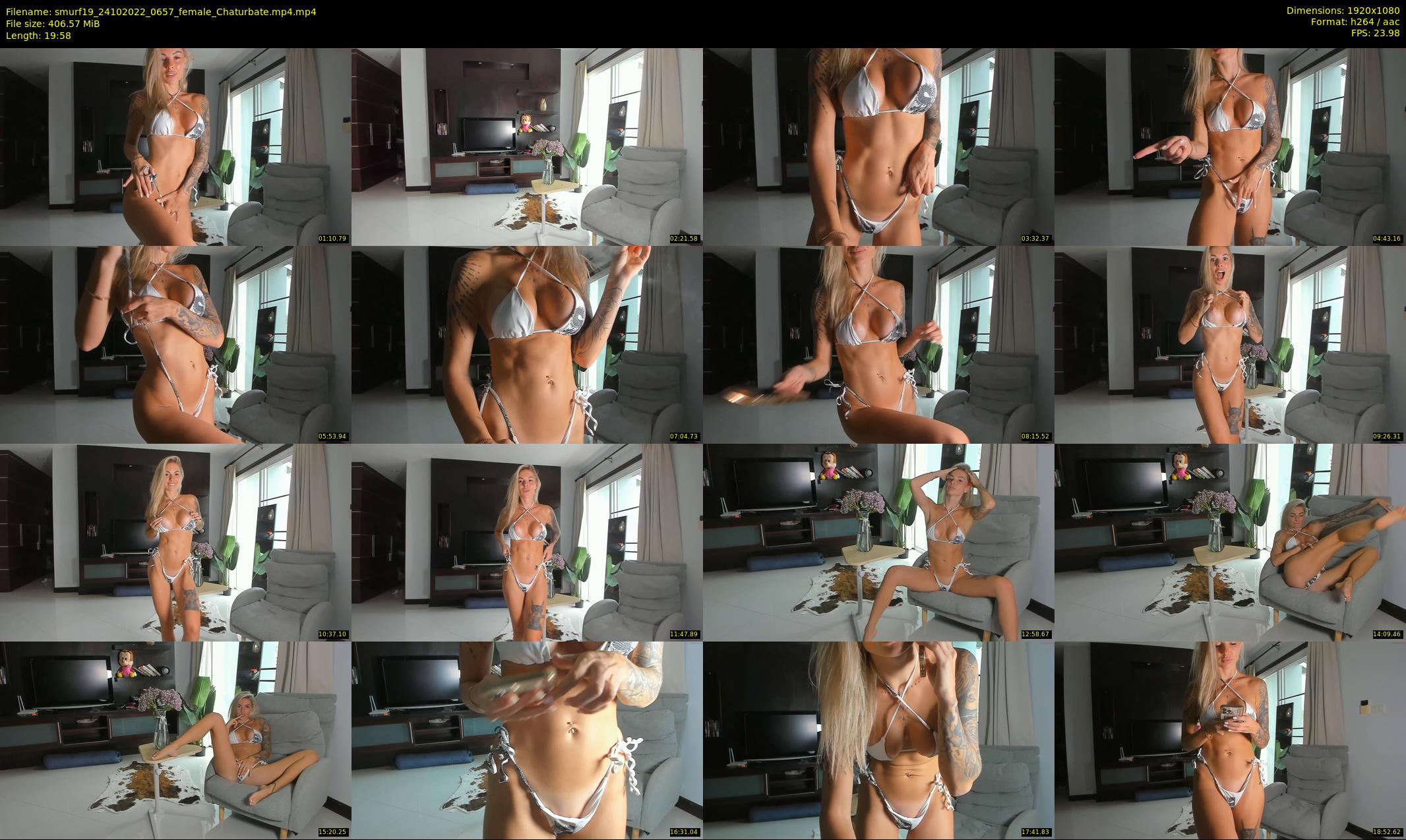 smurf19 — 20 minute Chaturbate female cam show recording, 1080p, Oct 24, 2022