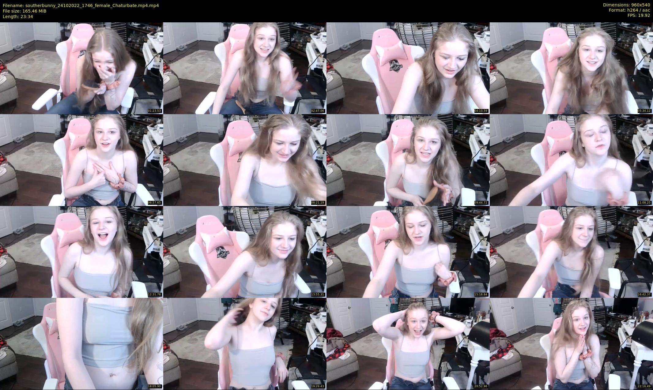 southerbunny — 24 minute Chaturbate female cam show recording, 480p, Oct 24, 2022