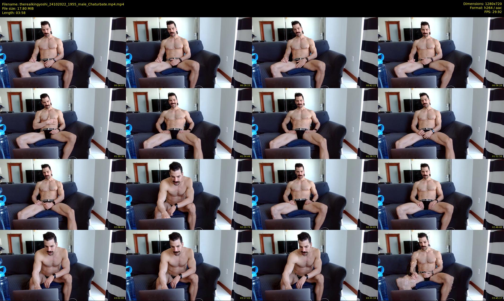 therealkingyoshi — 4 minute Chaturbate male cam show recording, 720p, Oct 24, 2022