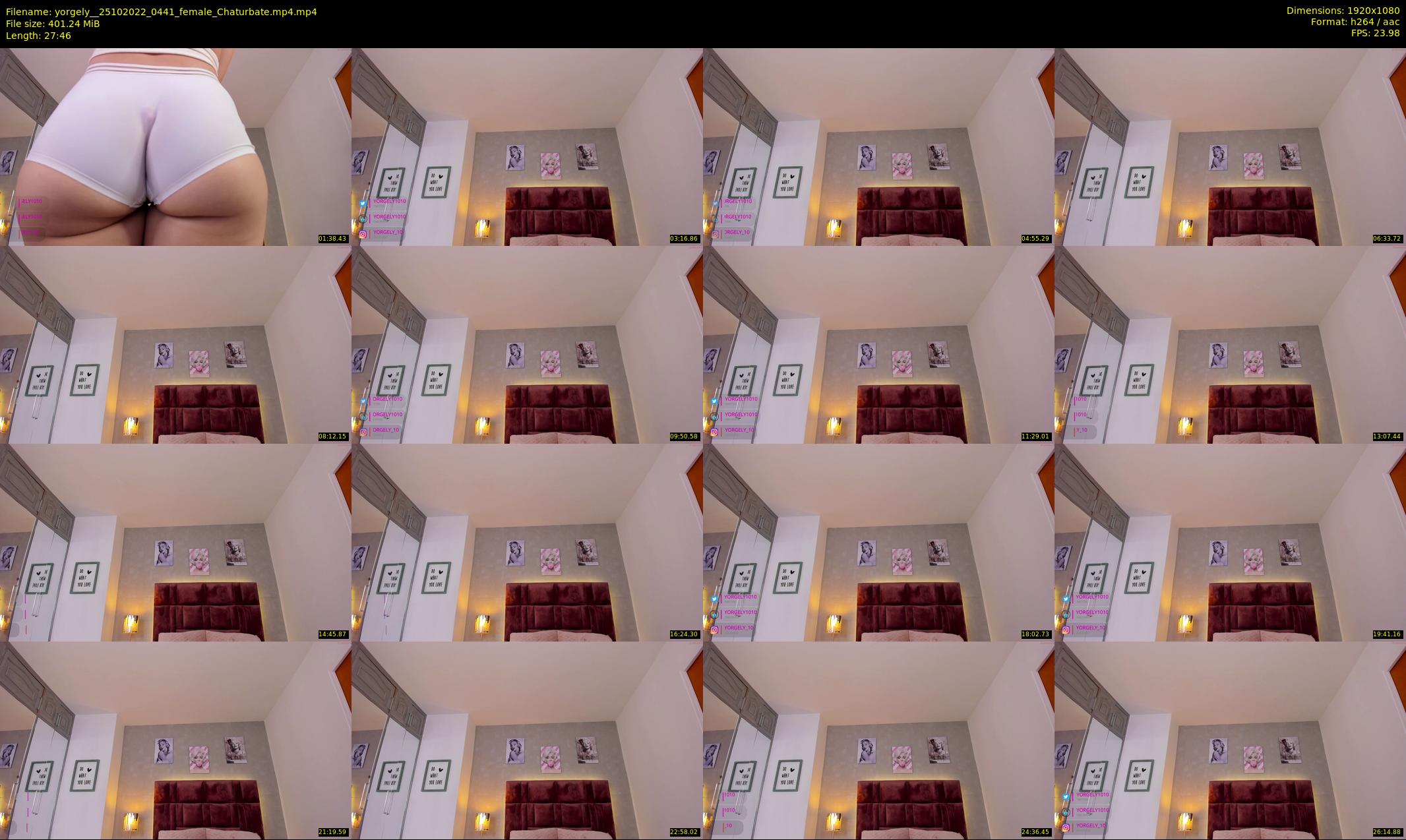 yorgely_ — 28 minute Chaturbate female cam show recording, 1080p, Oct 25, 2022