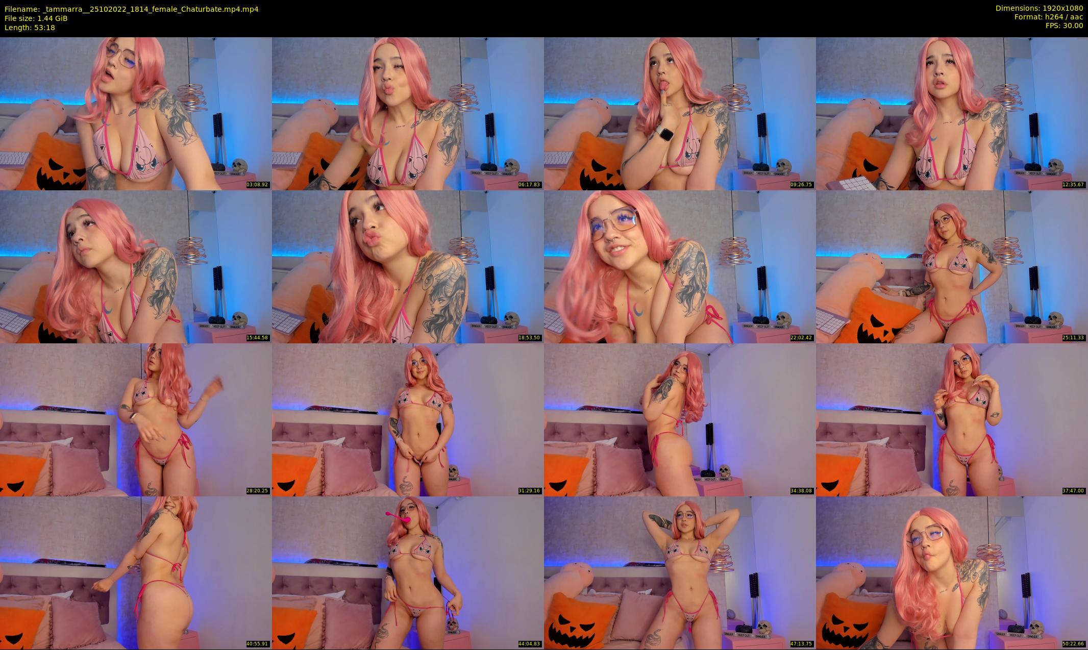 _tammarra_ — 54 minute Chaturbate female cam show recording, 1080p, Oct 25, 2022